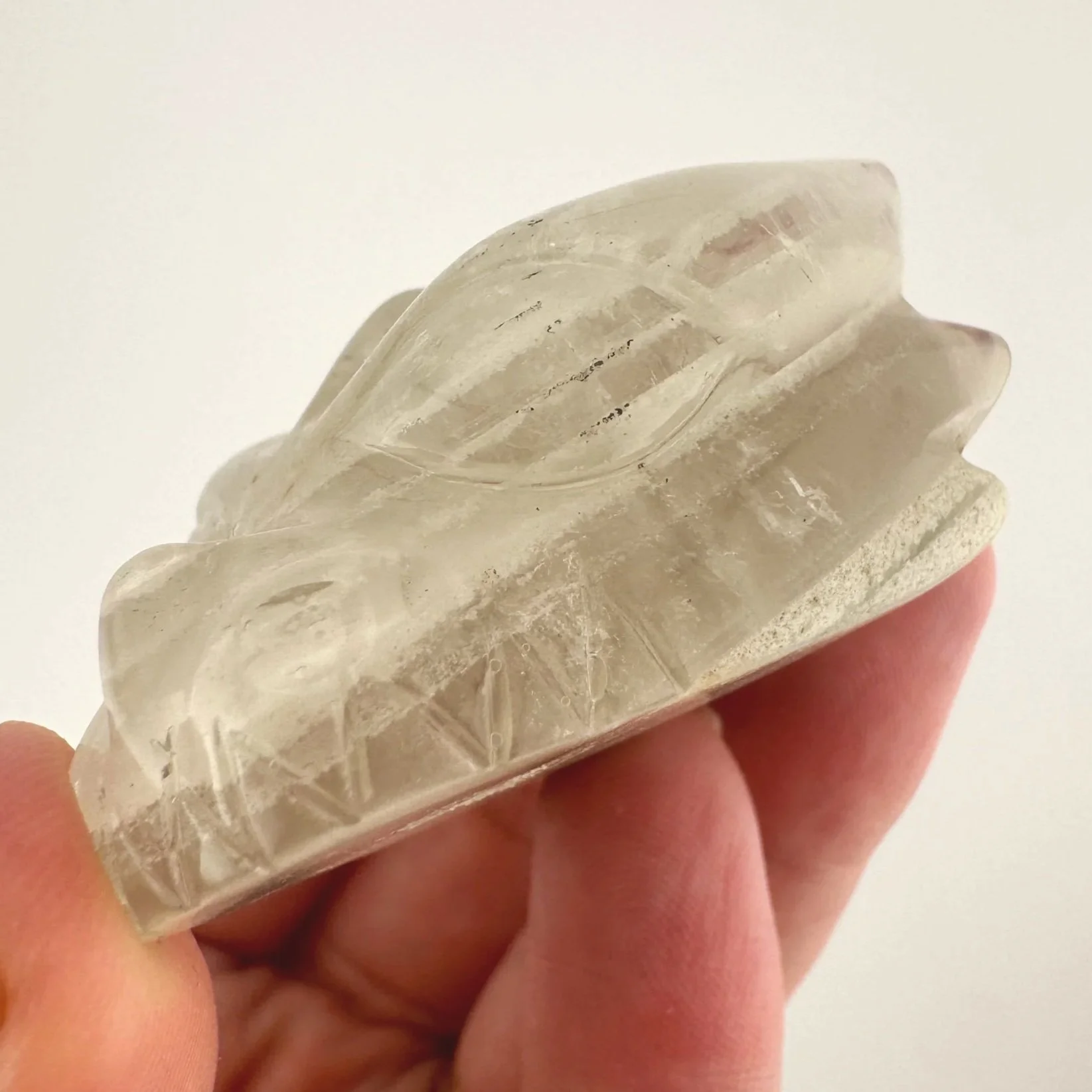 Leandro de Souza White Chlorite Dragon Skull