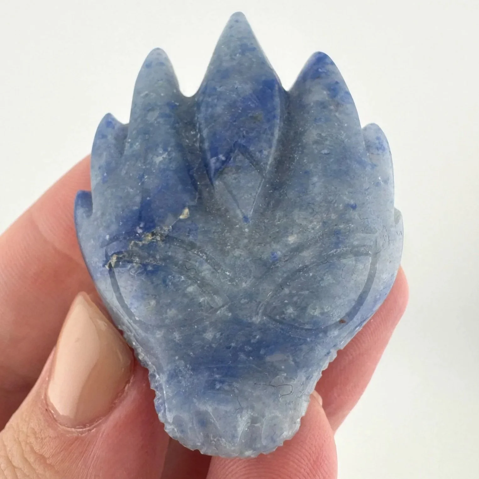 Leandro de Souza Blue Aventurine Dragon Skull
