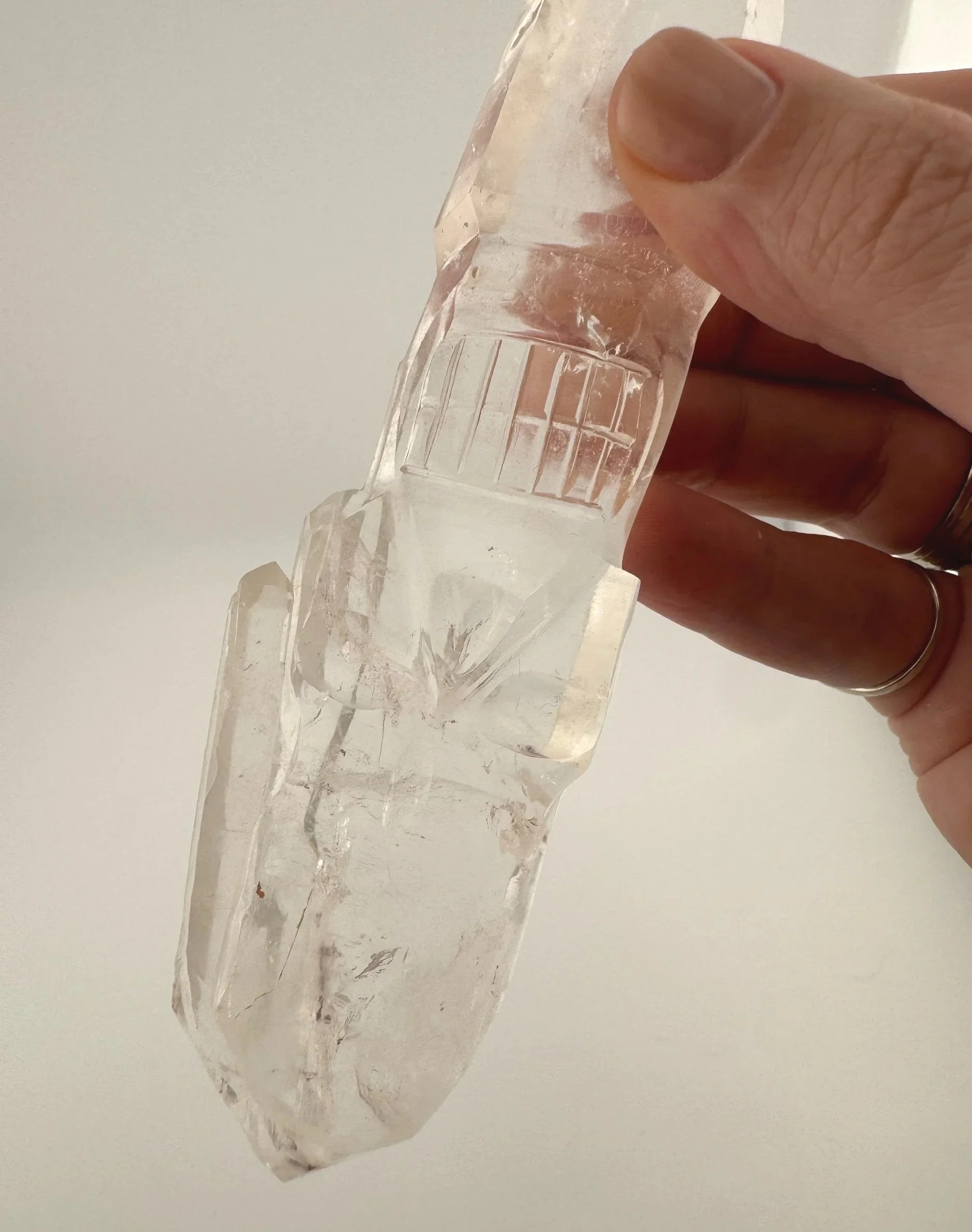 Leandro de Souza Cathedral Quartz Shaman Skull Wand