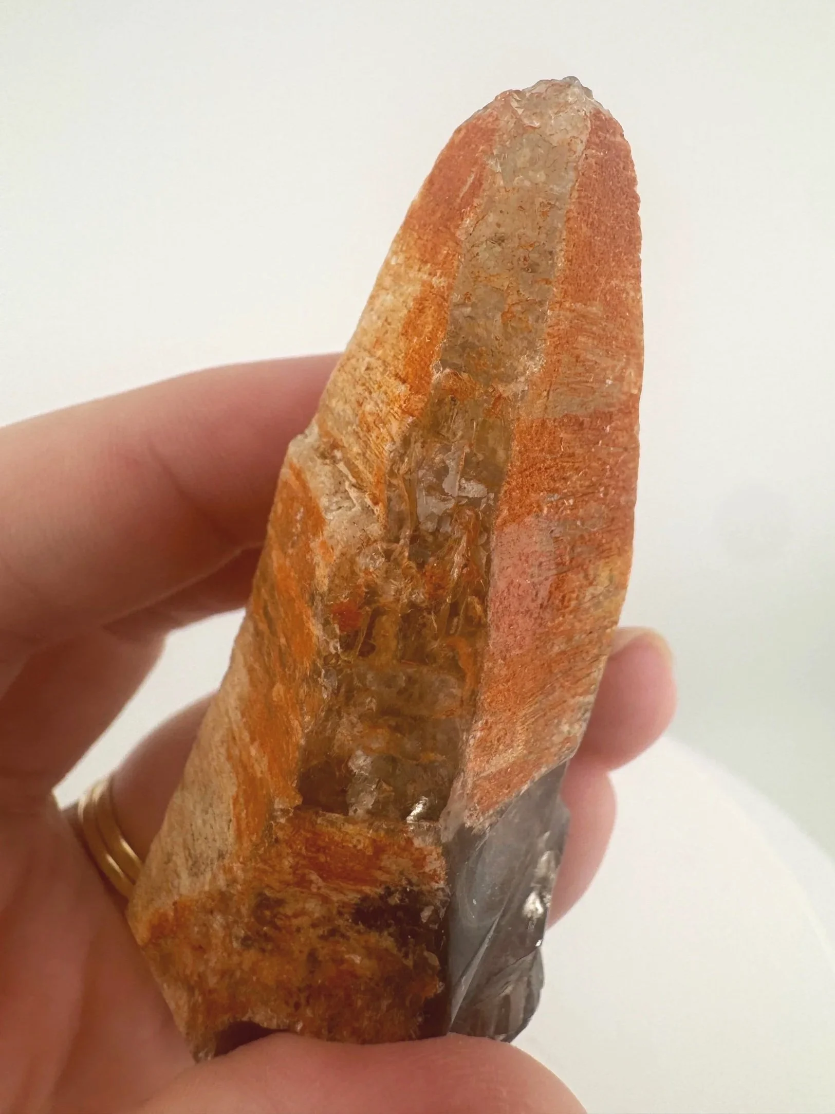Igor de Souza Morion Tangerine Quartz Shaman Skull