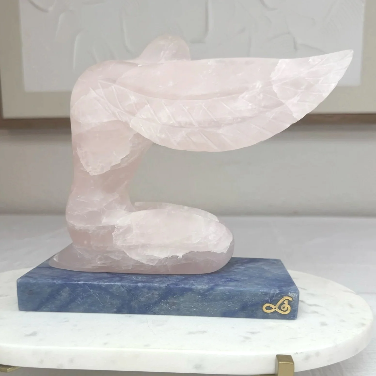Leandro de Souza Praying Angel Sculpture