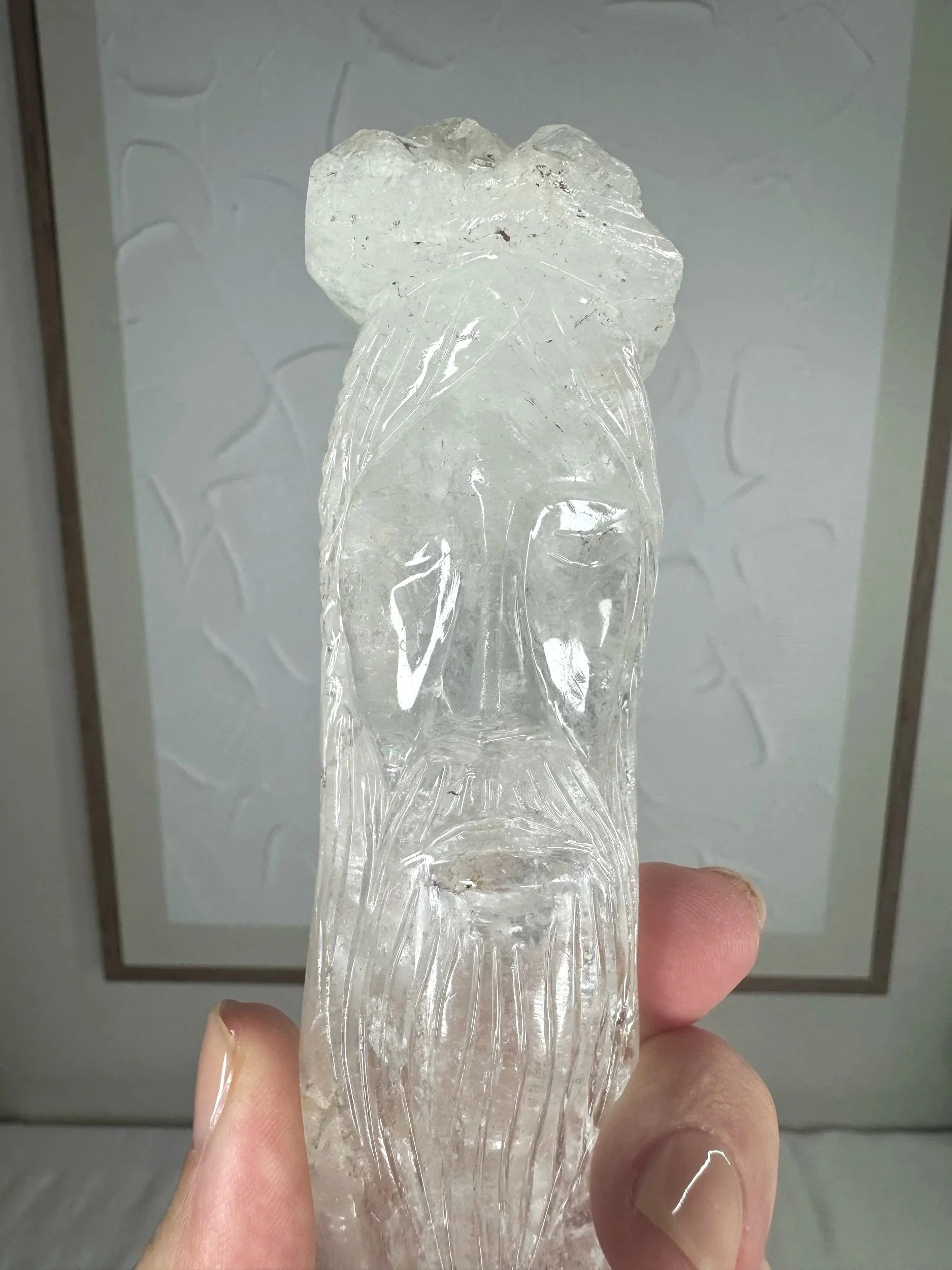 Leandro de Souza Cathedral Quartz Jesus Wand