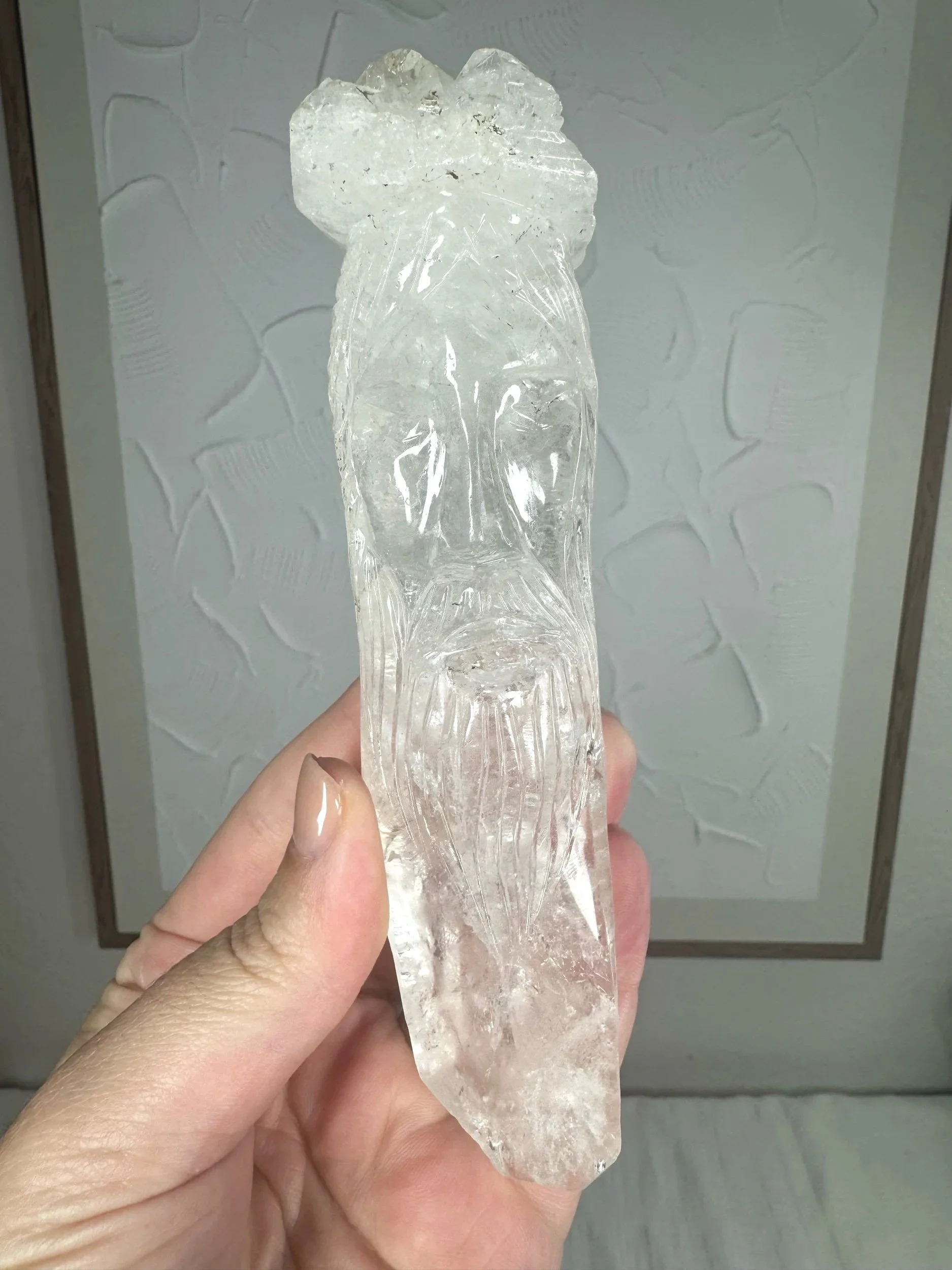Leandro de Souza Cathedral Quartz Jesus Wand