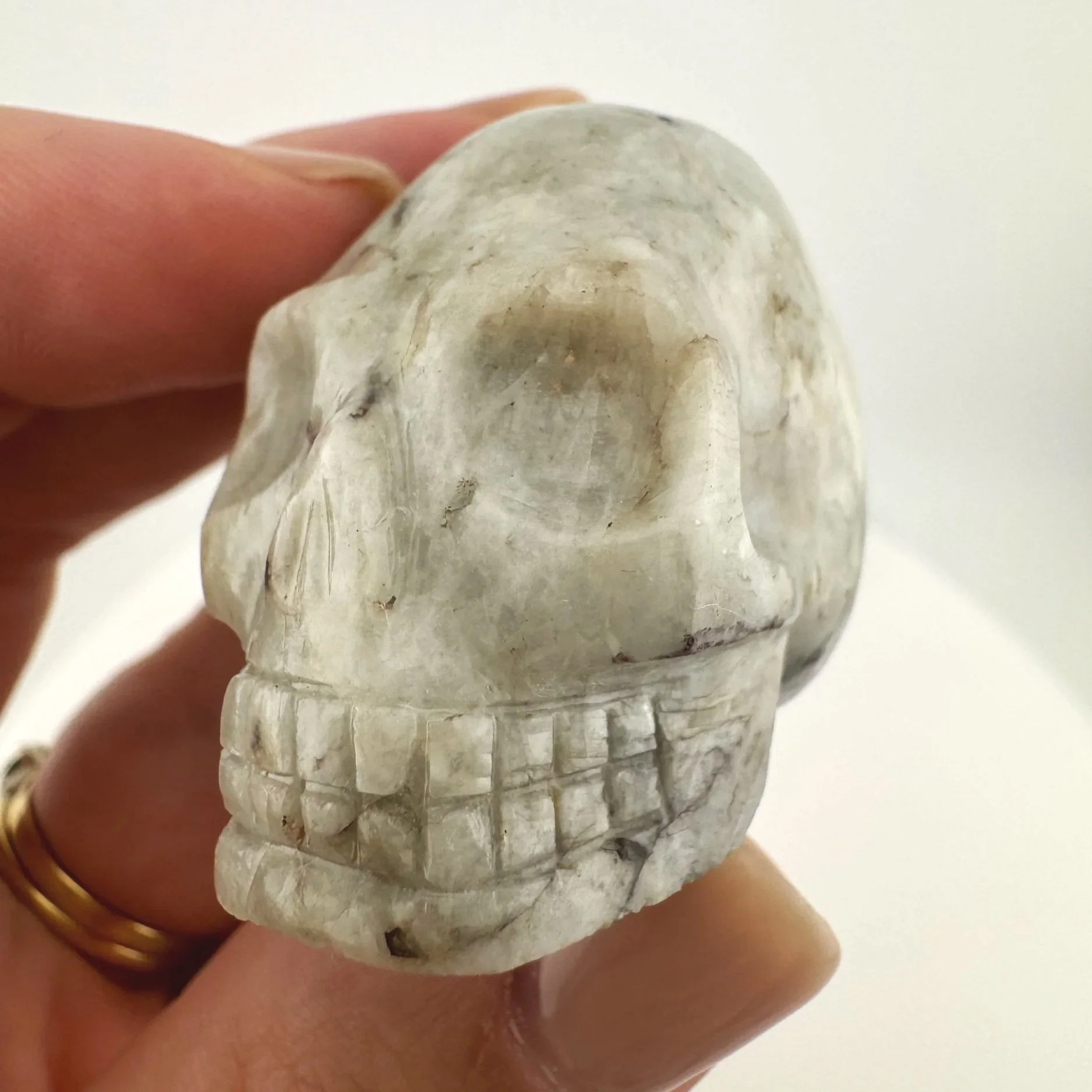 Leandro de Souza Pink Tourmaline in Feldspar Skull
