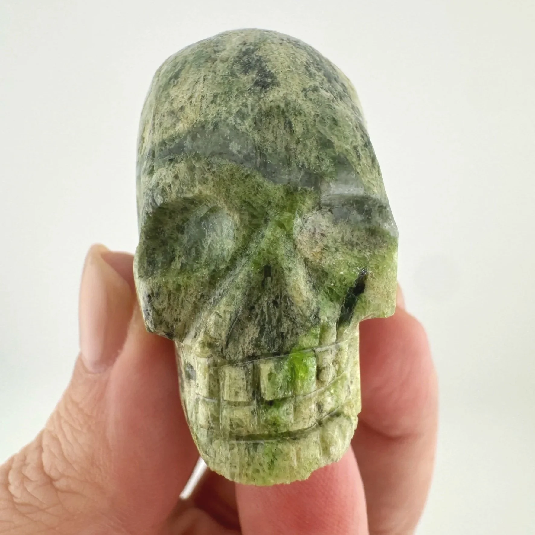 Igor de Souza Green Epidote Skull