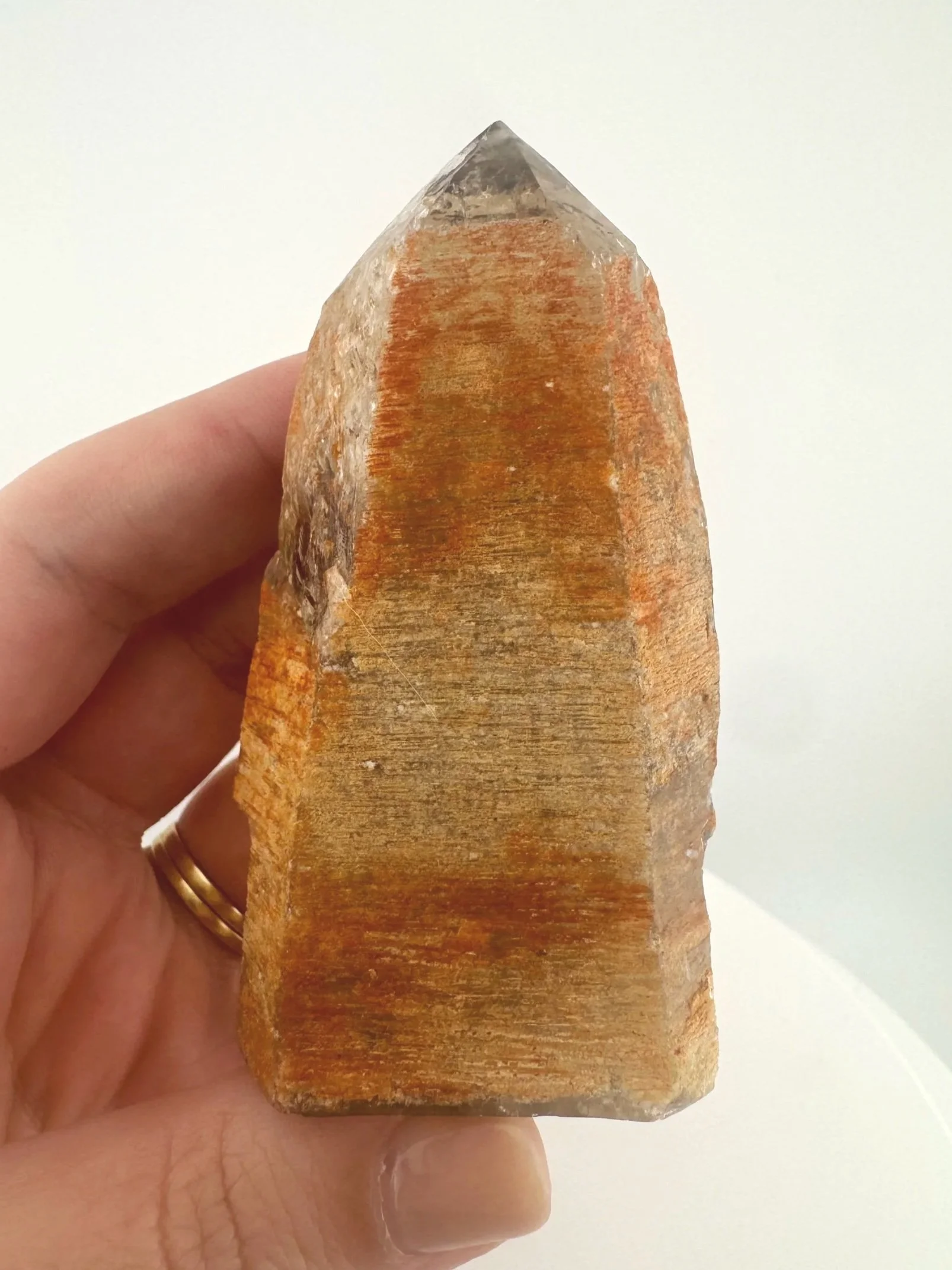 Igor de Souza Morion Tangerine Quartz Shaman Skull