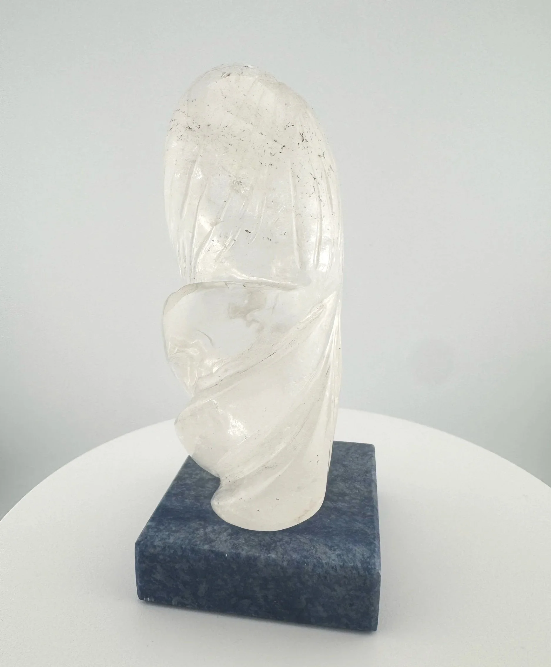Leandro de Souza Mother Mary Abstract Cathedral Quartz Statue