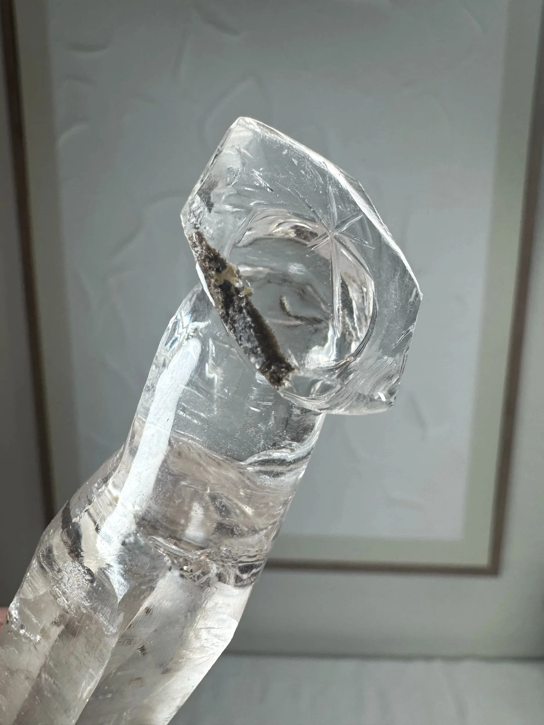Leandro de Souza Cathedral Quartz Mother Mary Wand