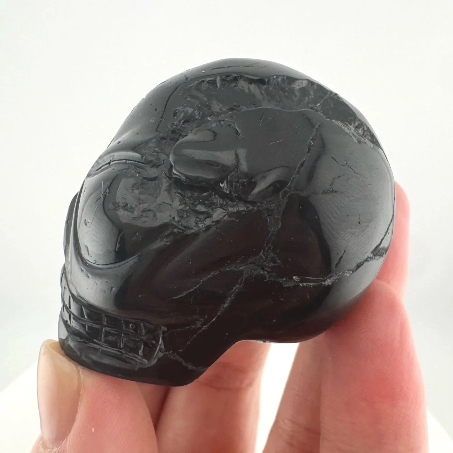 Leandro de Souza Black Tourmaline Star Being Skull