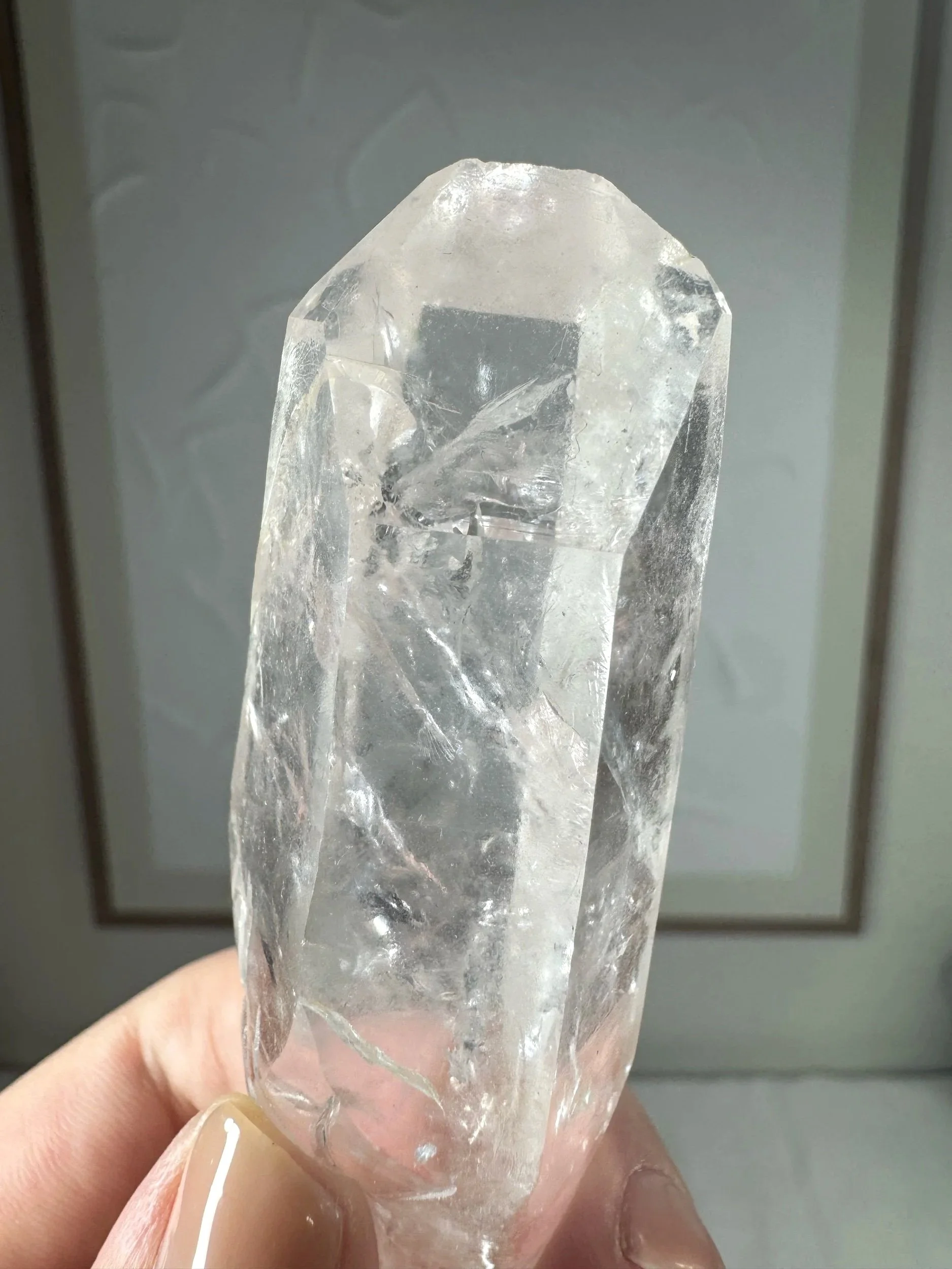 Leandro de Souza Cathedral Quartz Mother Mary Wand