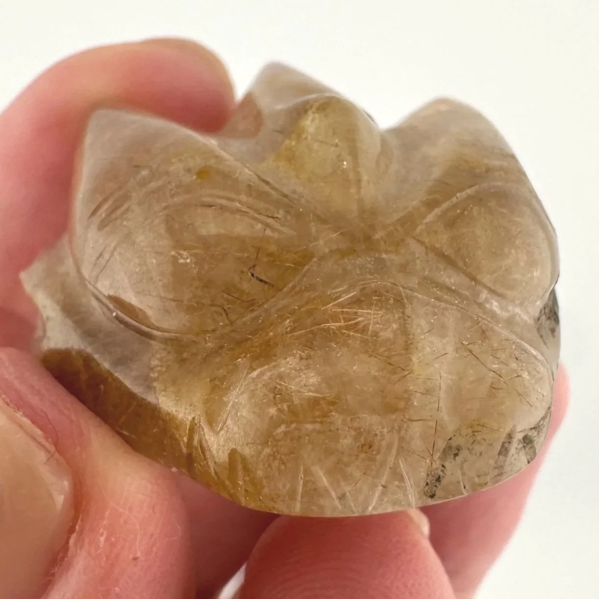 Leandro de Souza Rutilated Quartz Dragon Skull