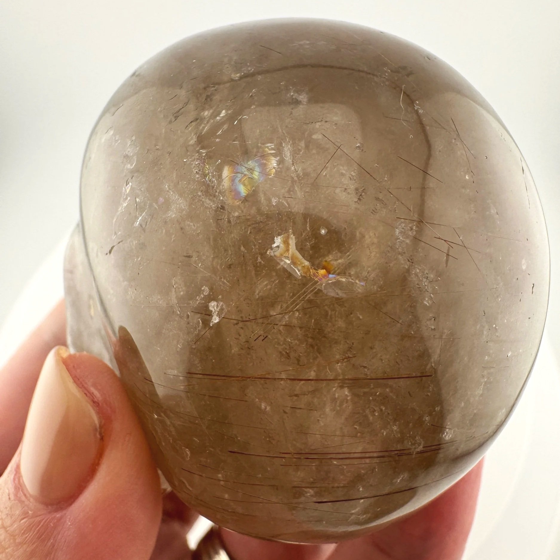 Leandro de Souza Red Rutile in Smoky Quartz Magical Child