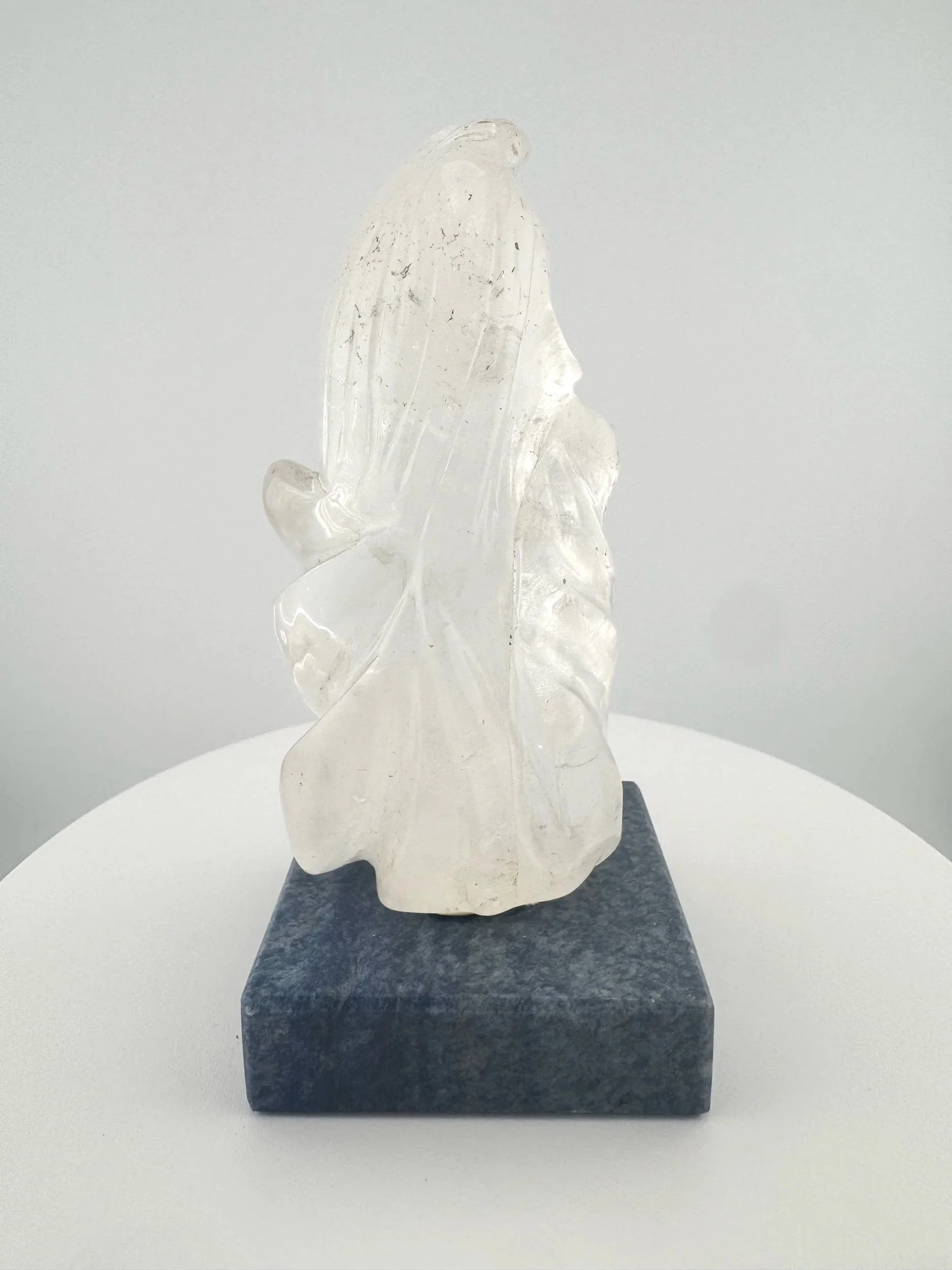 Leandro de Souza Mother Mary Abstract Cathedral Quartz Statue