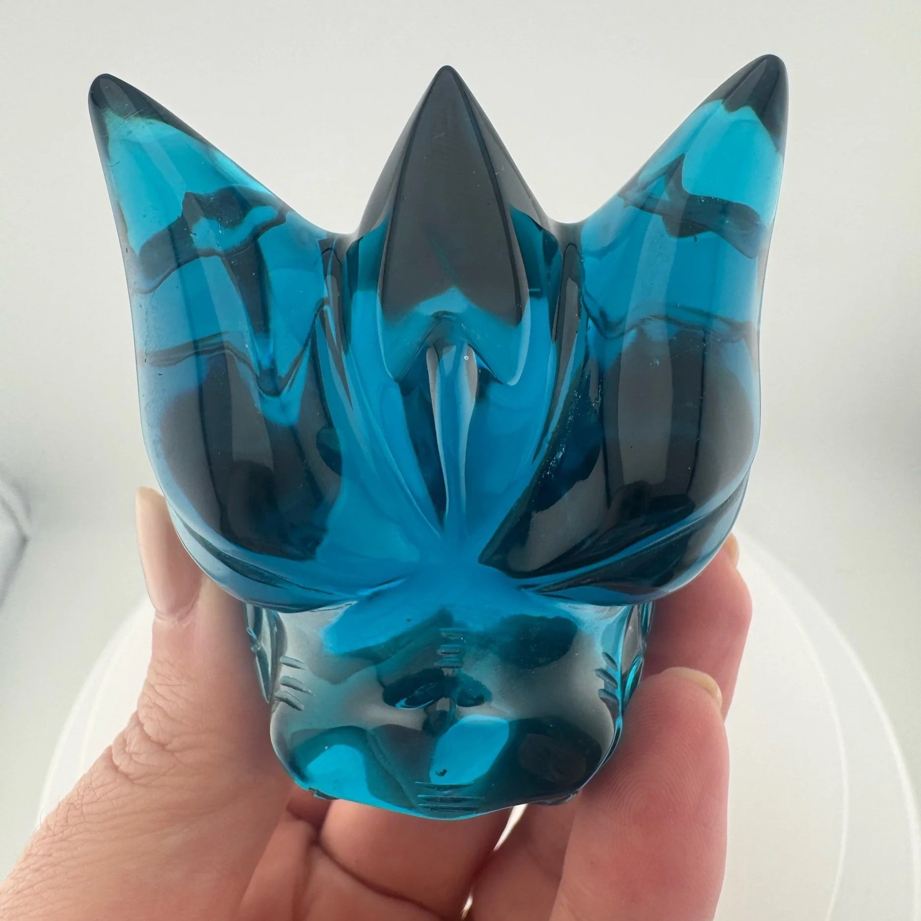 Leandro de Souza Blue Obsidian Dragon Skull