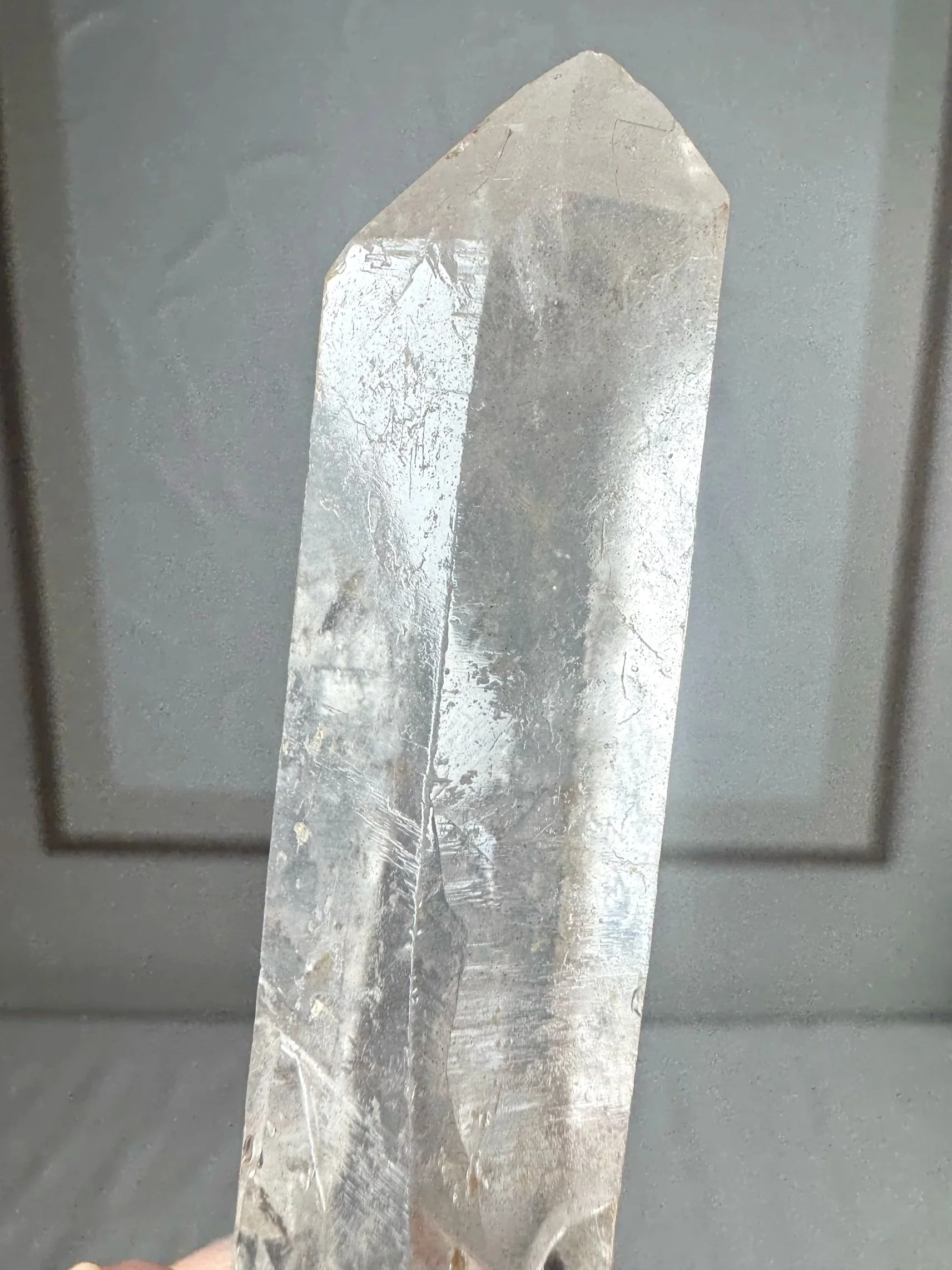 Leandro de Souza Cathedral Quartz Mother Mary Wand