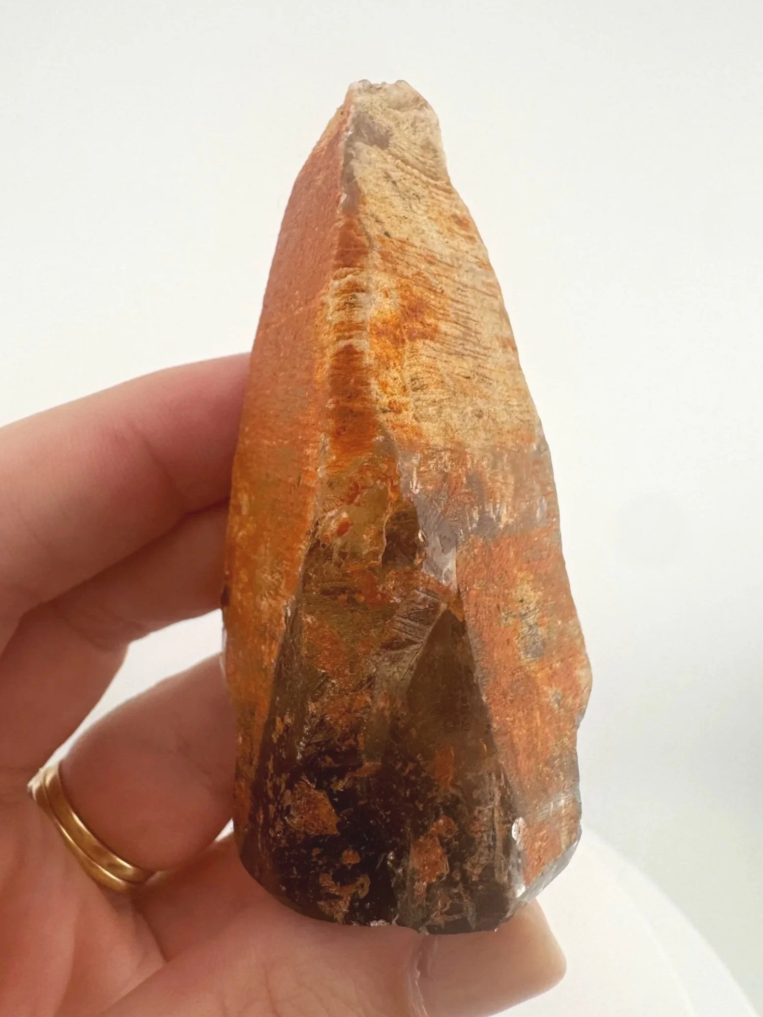Igor de Souza Morion Tangerine Quartz Shaman Skull