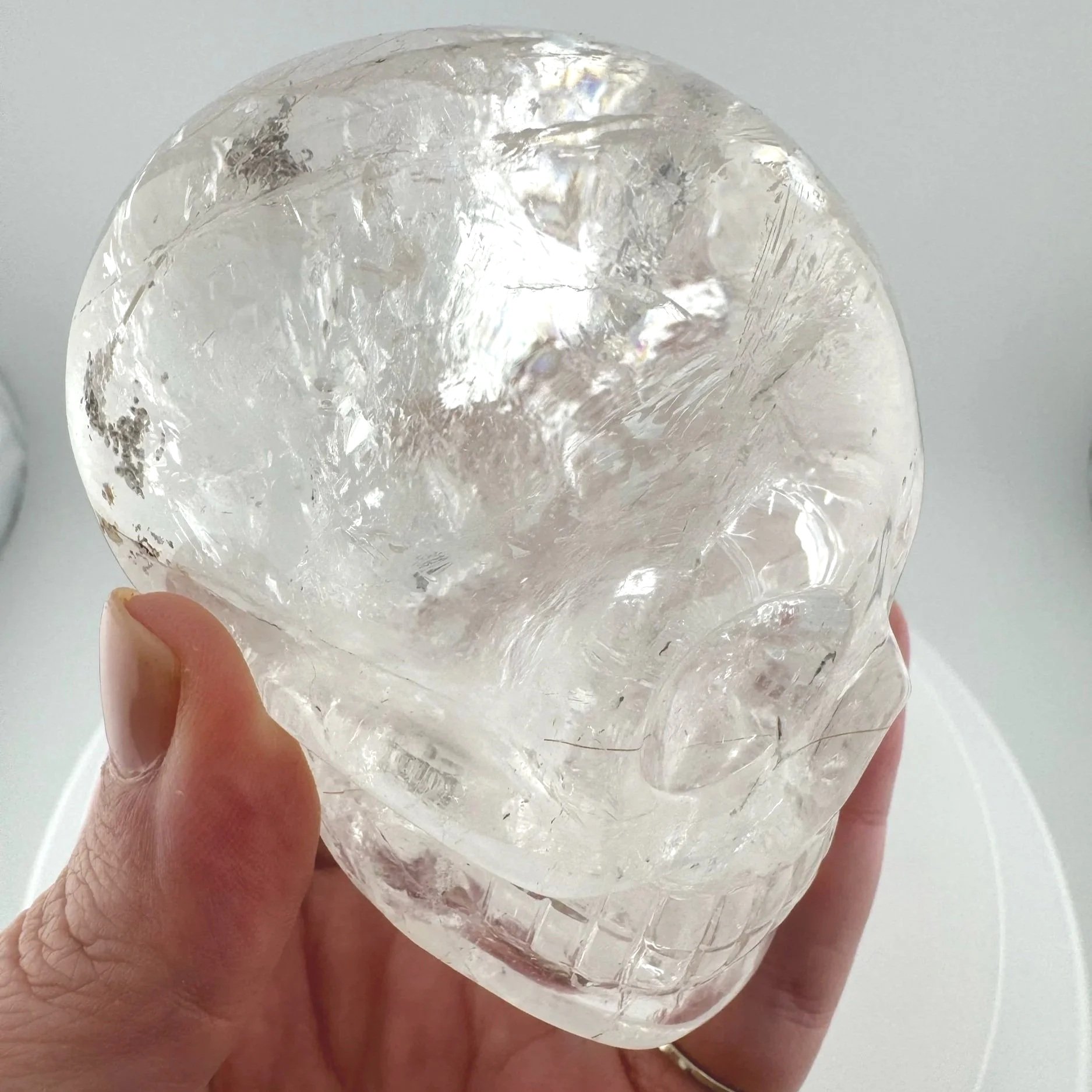 Leandro de Souza Rutile in Quartz Skull