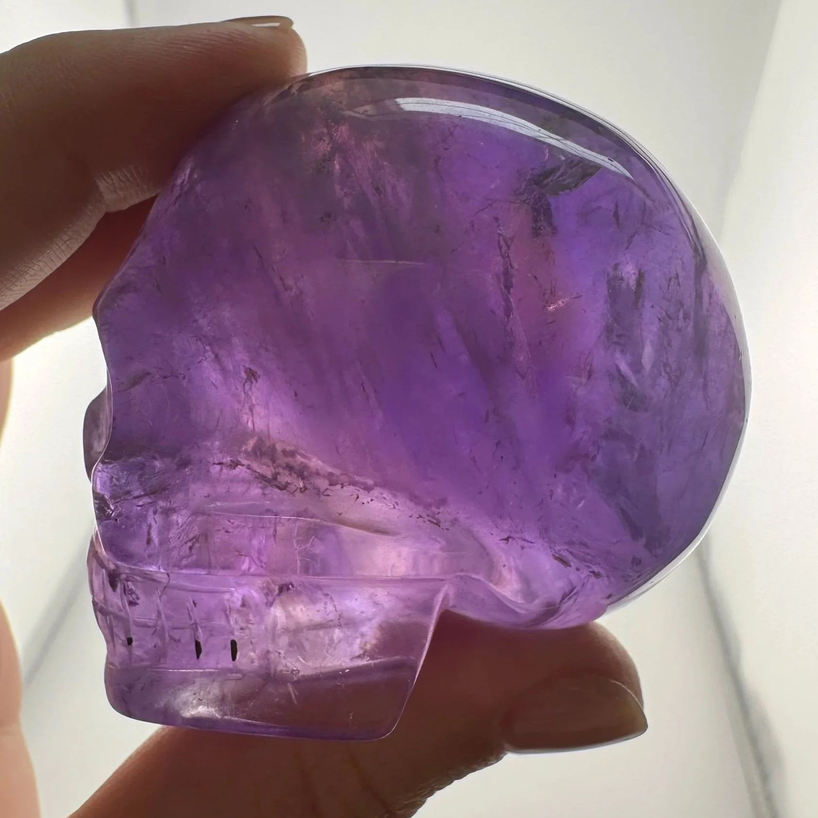 Leandro de Souza Amethyst with Citrine Skull