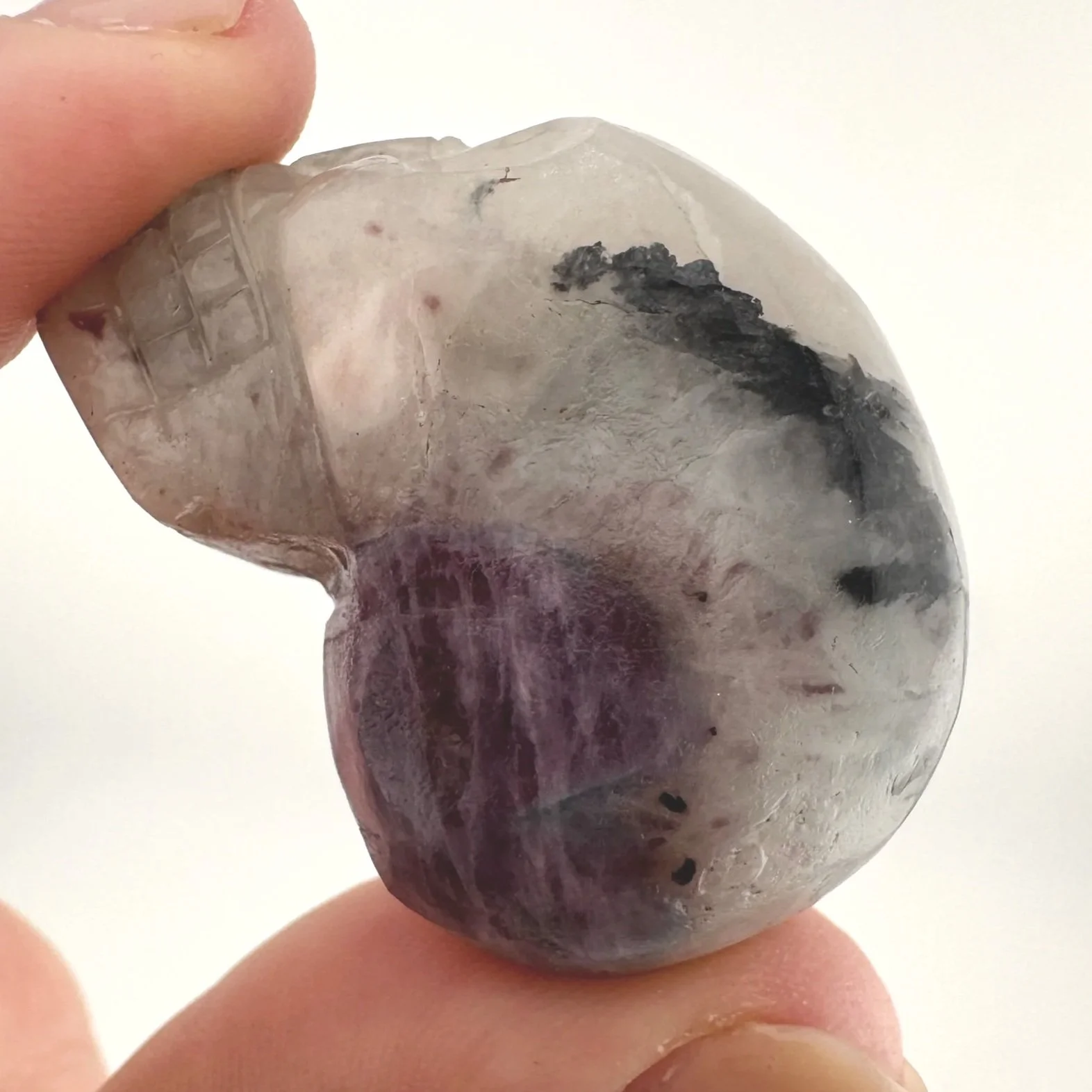 Igor de Souza Paraiba Tourmaline in Feldspar Skull