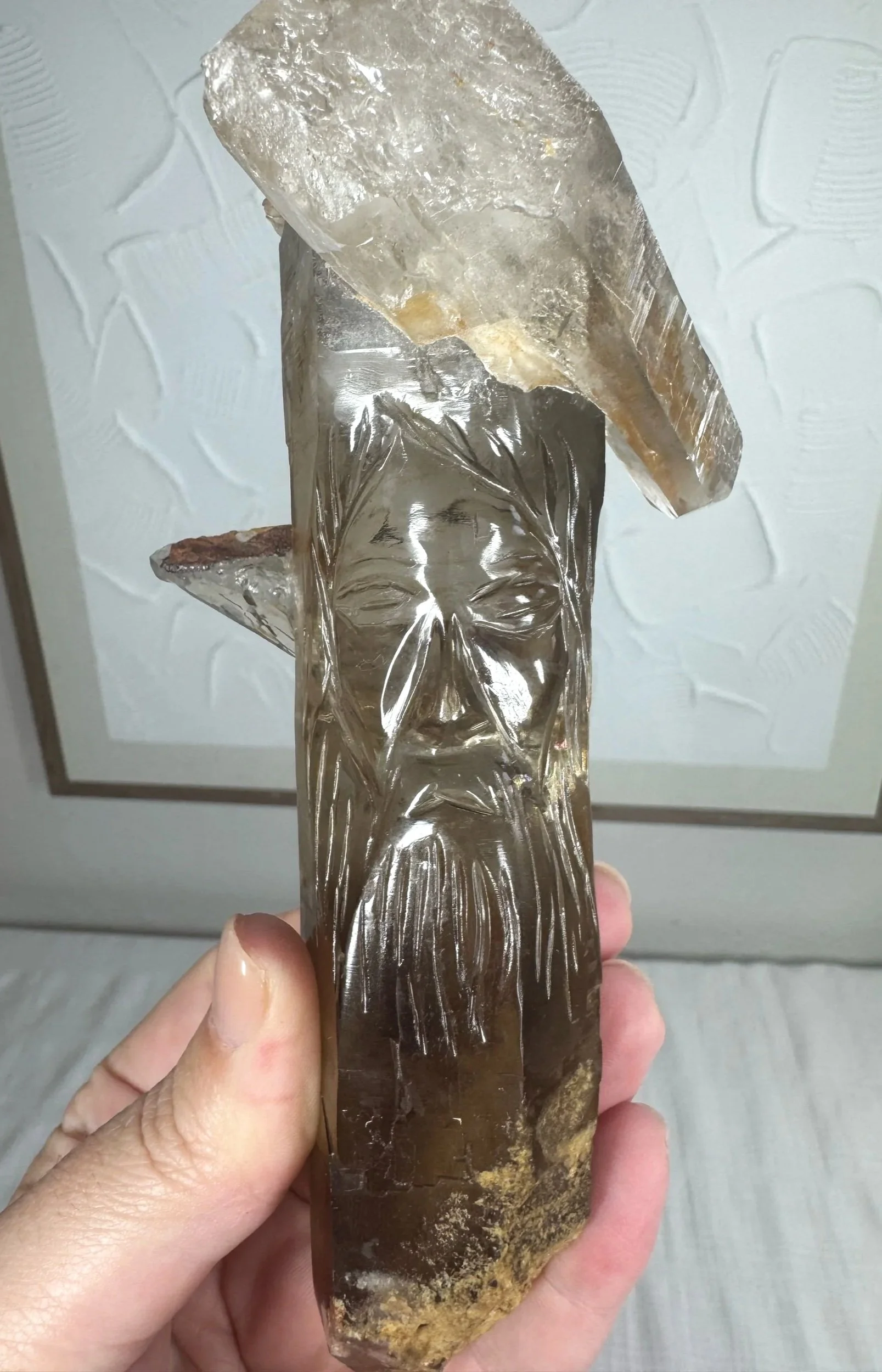 Leandro de Souza Cathedral Quartz Jesus Wand
