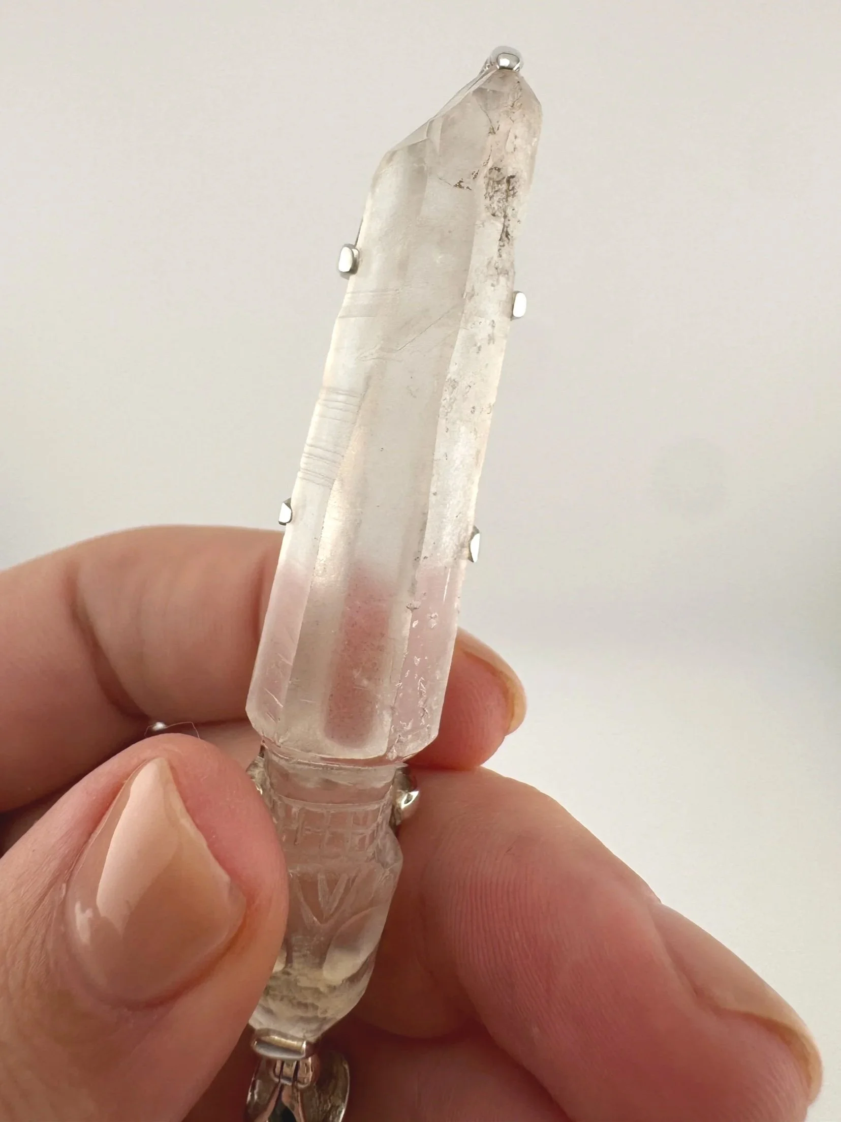 Leandro de Souza Cathedral Quartz Skull Pendant