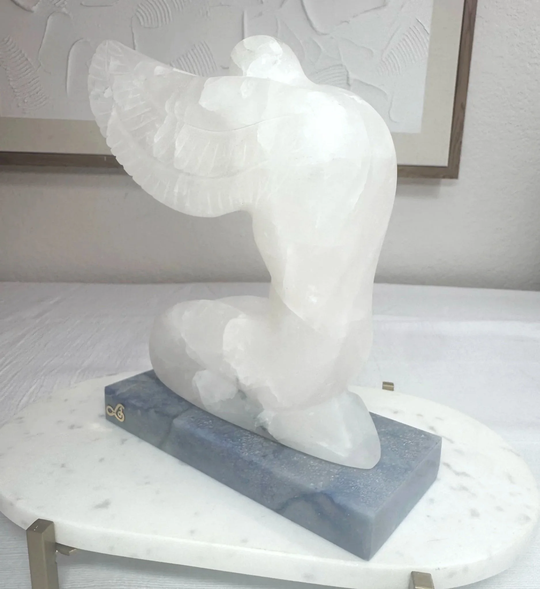 Leandro de Souza Praying Angel Sculpture