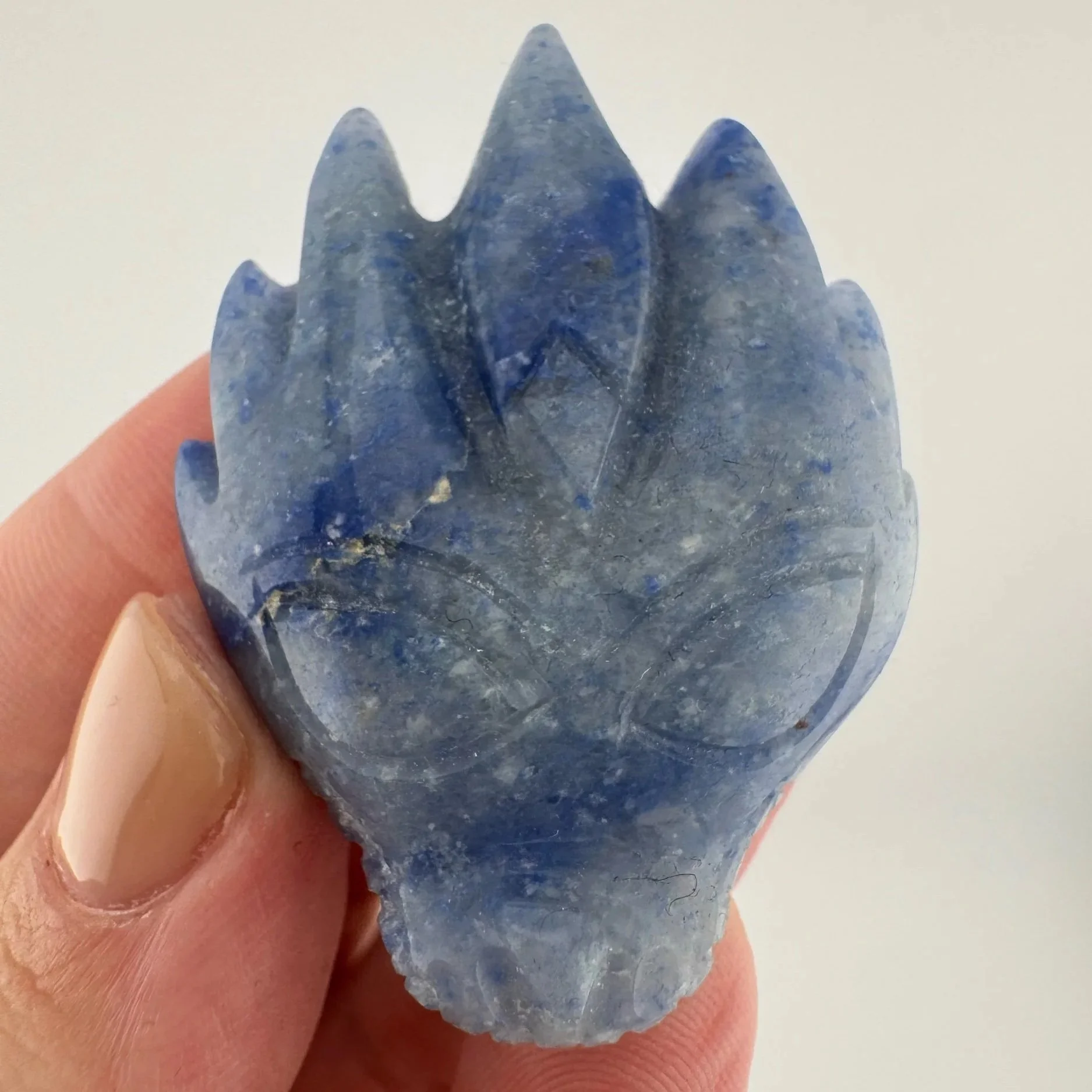 Leandro de Souza Blue Aventurine Dragon Skull