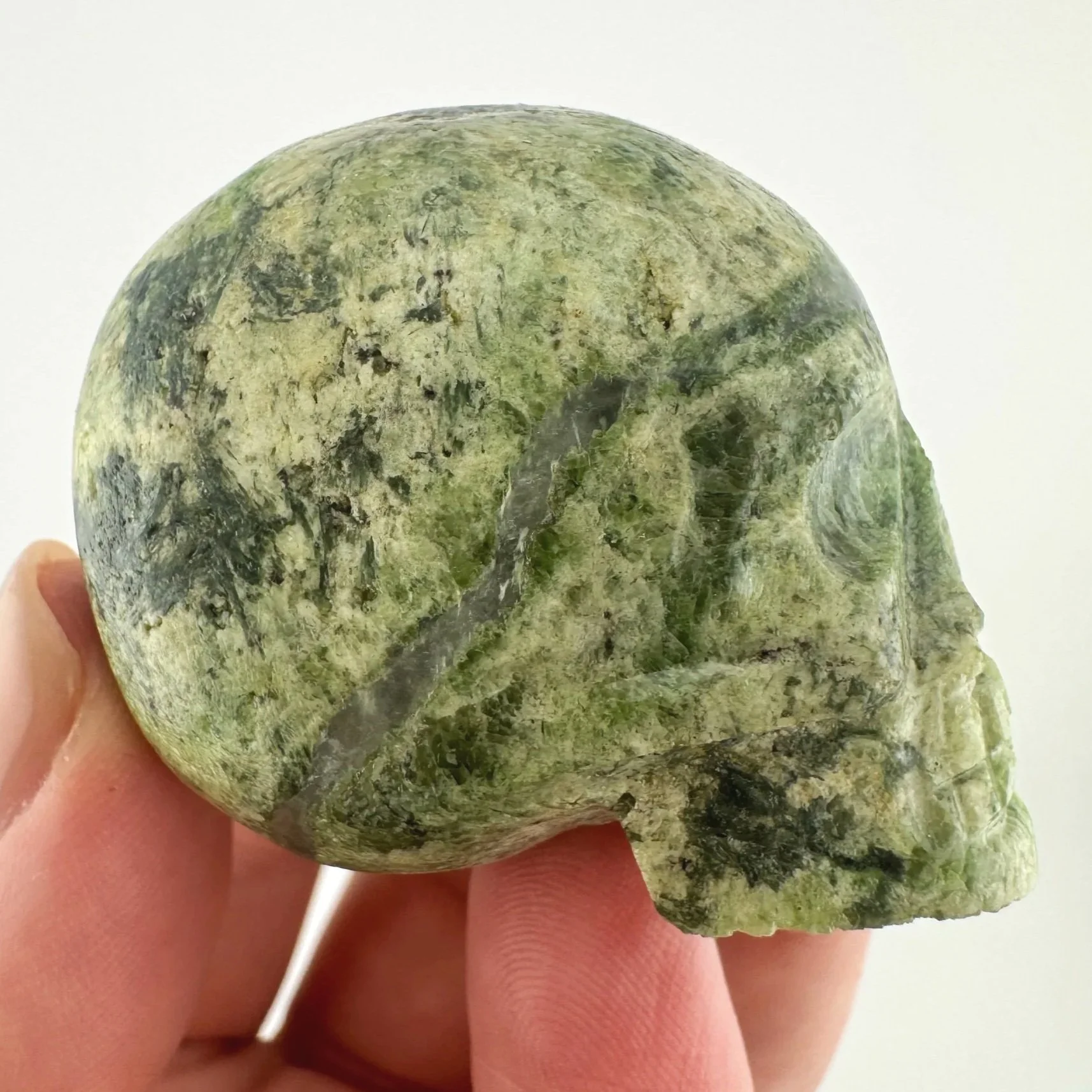 Igor de Souza Green Epidote Skull