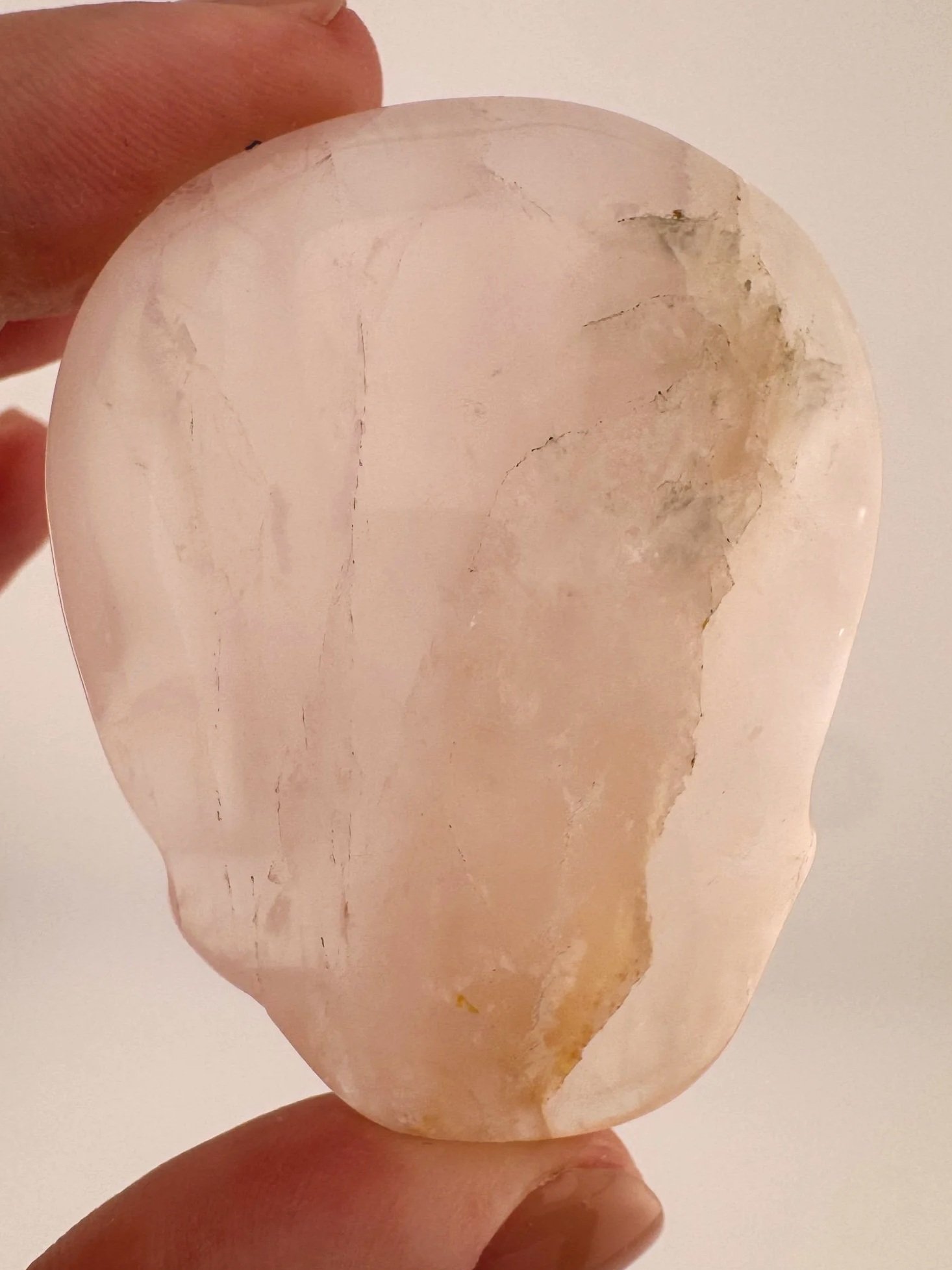 Leandro de Souza Rose Quartz Palm Skull