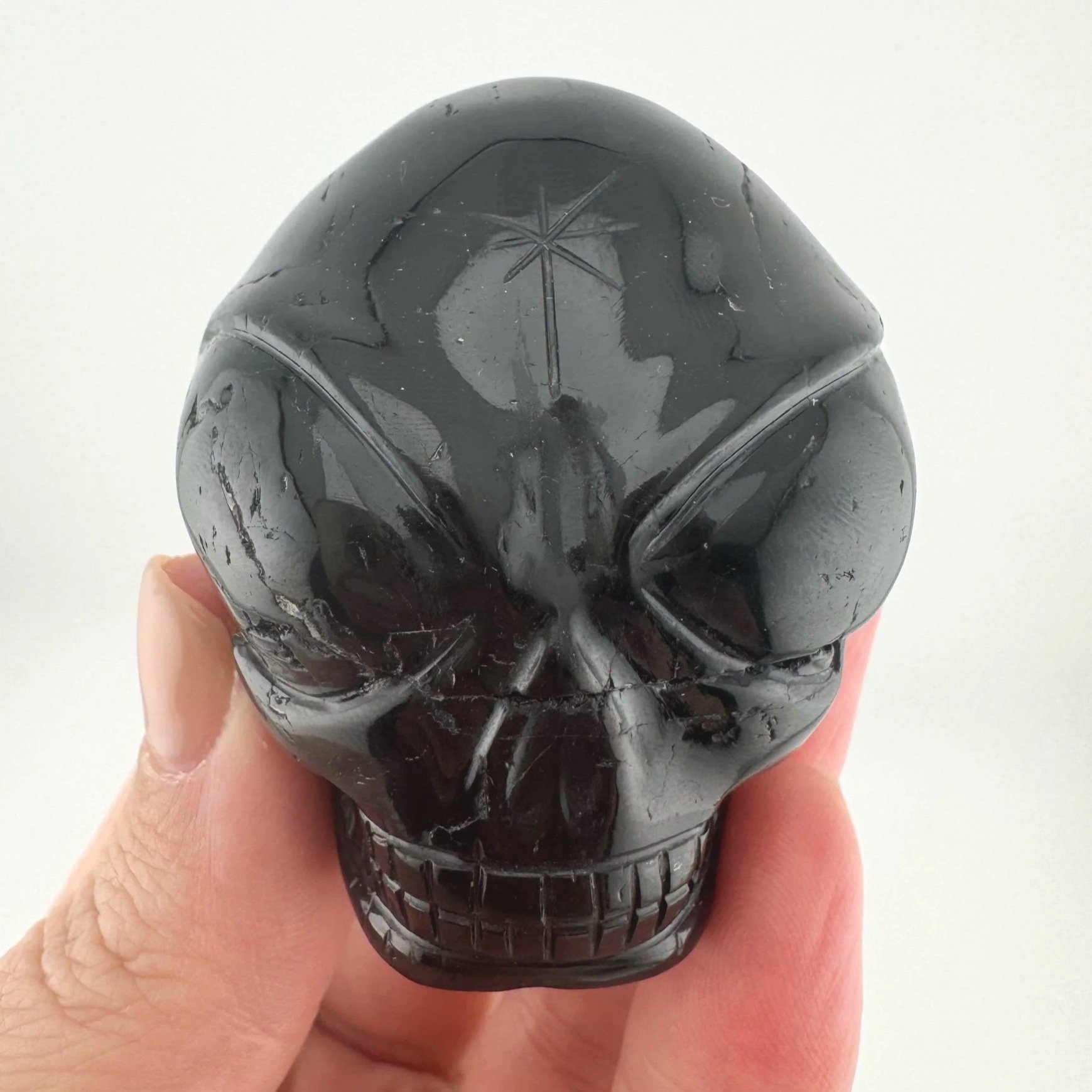 Leandro de Souza Blue Tourmaline Star Being Twin Flame Skull