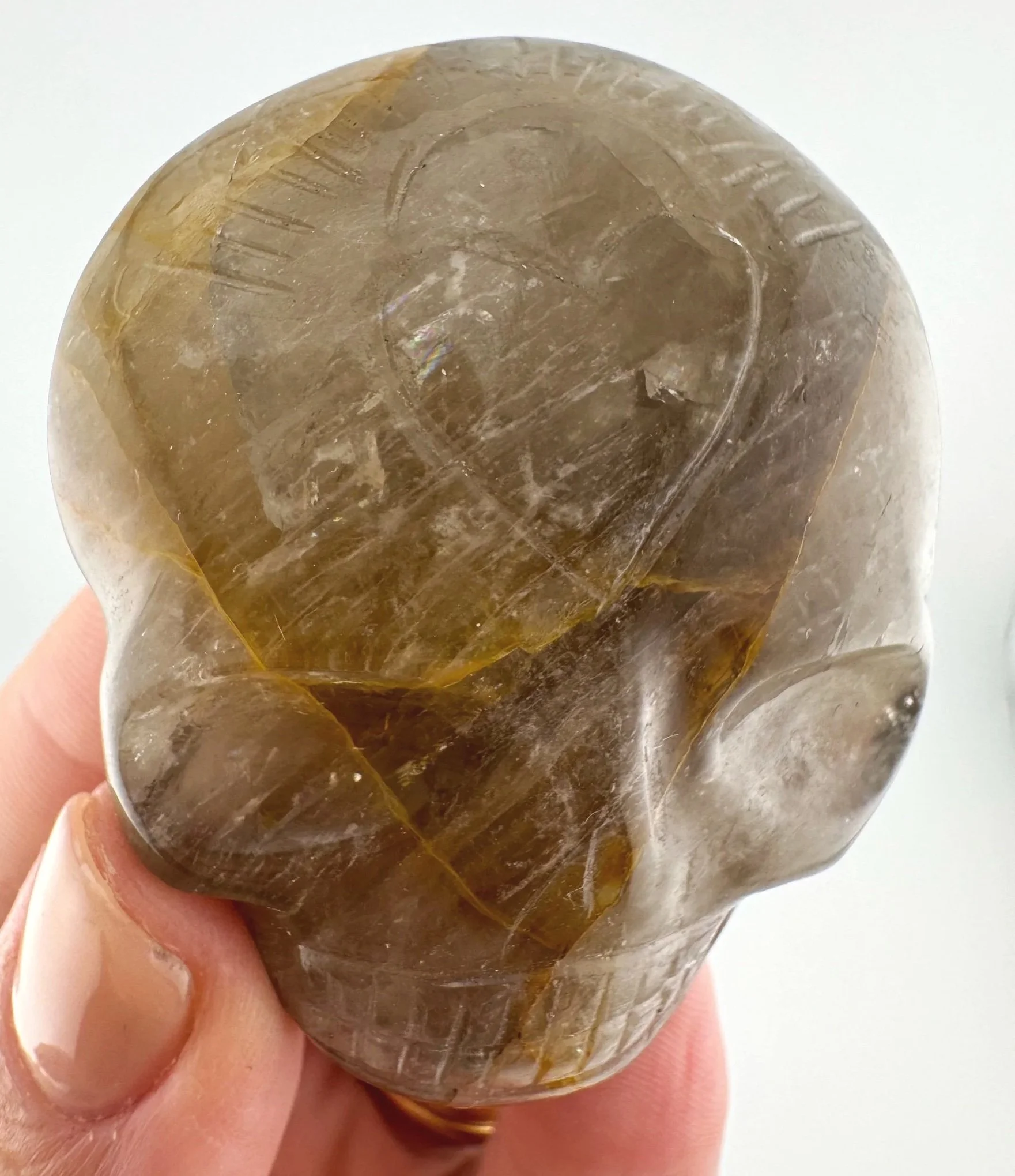 Leandro de Souza Smoky Golden Healer Palm Skull