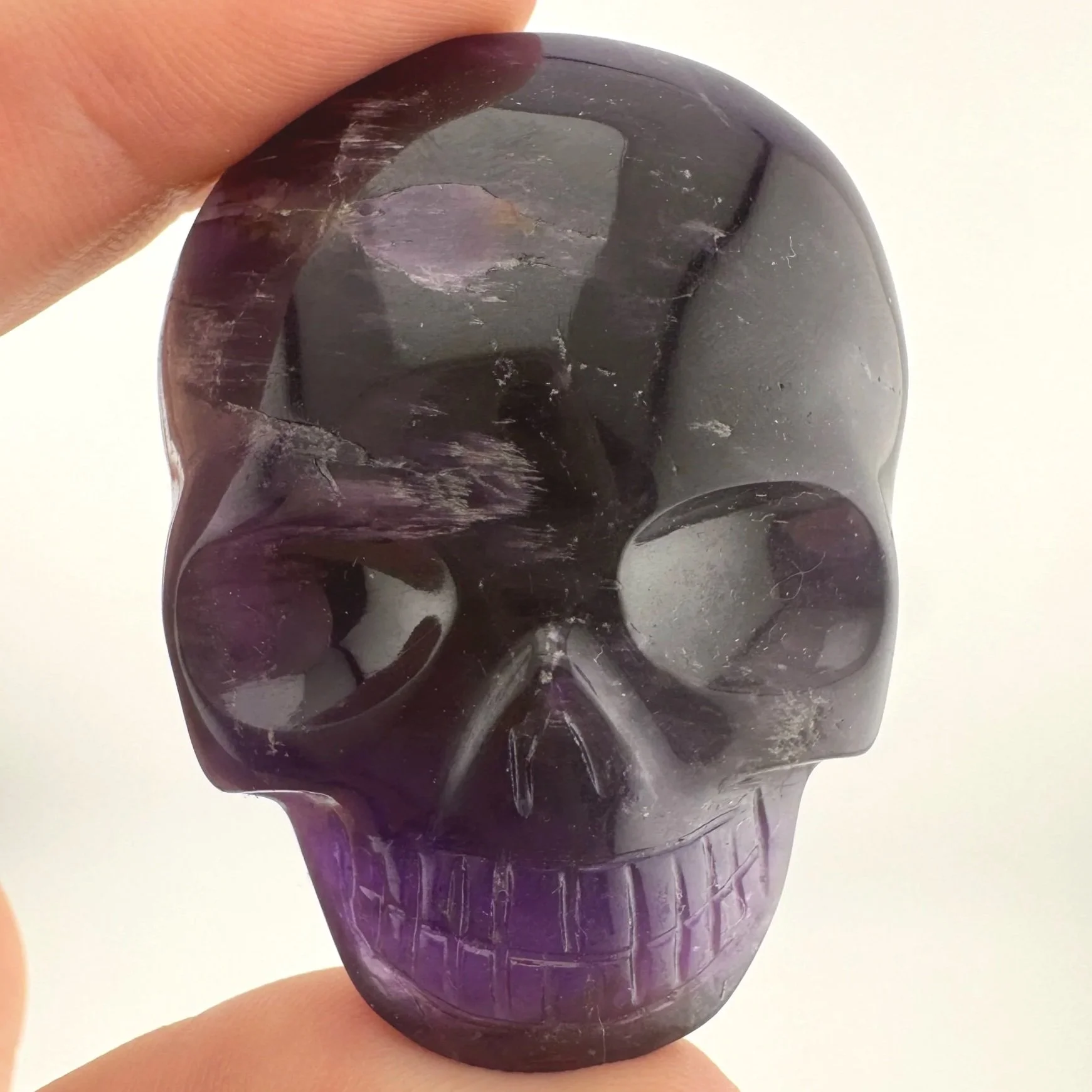 Leandro de Souza Amethyst Magical Child Palm Skull
