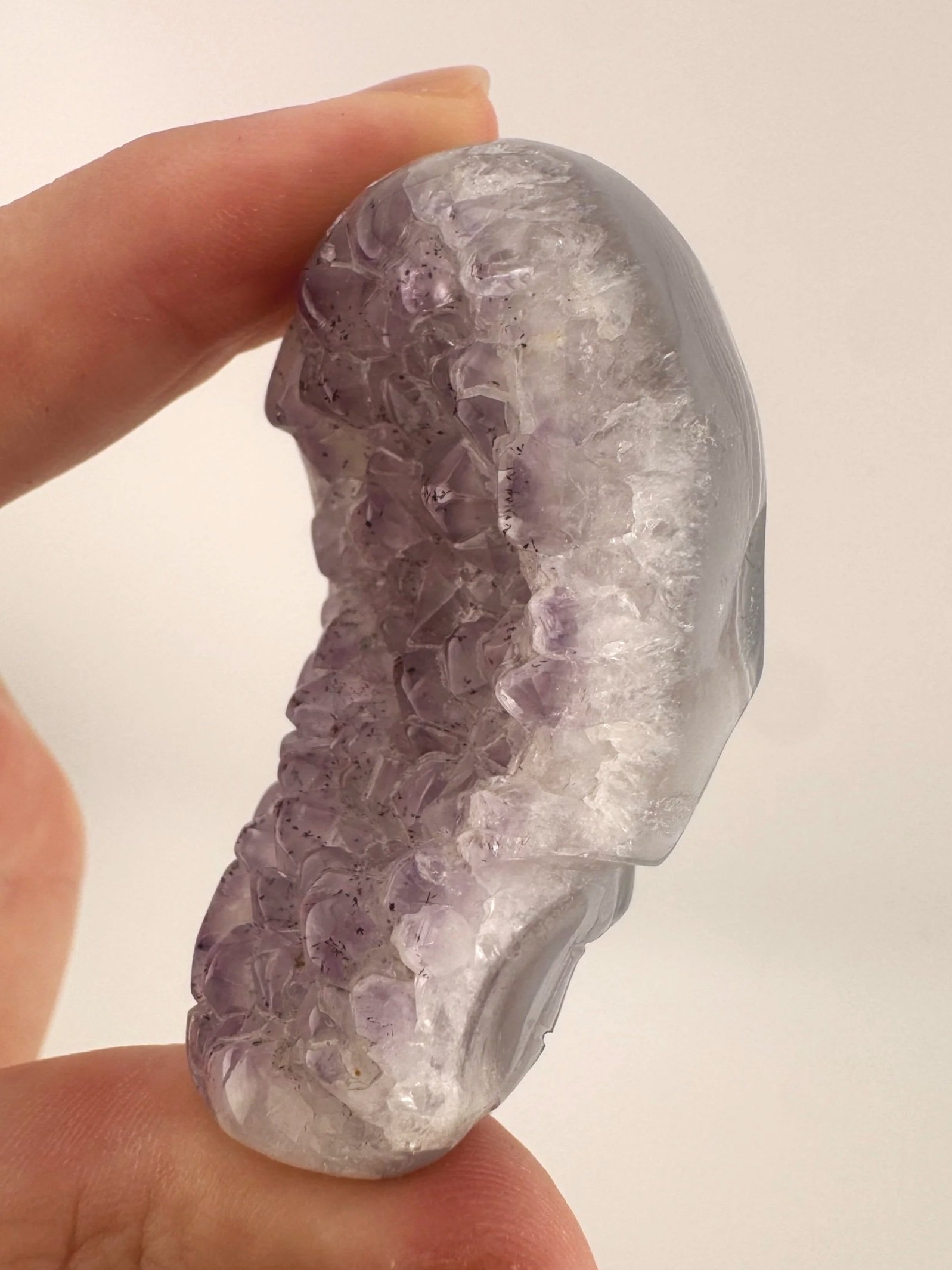 Igor de Souza Amethyst Geode Shaman Skull