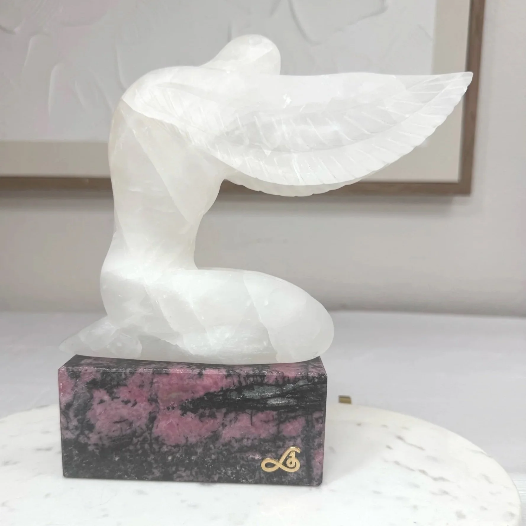 Leandro de Souza Praying Angel Sculpture