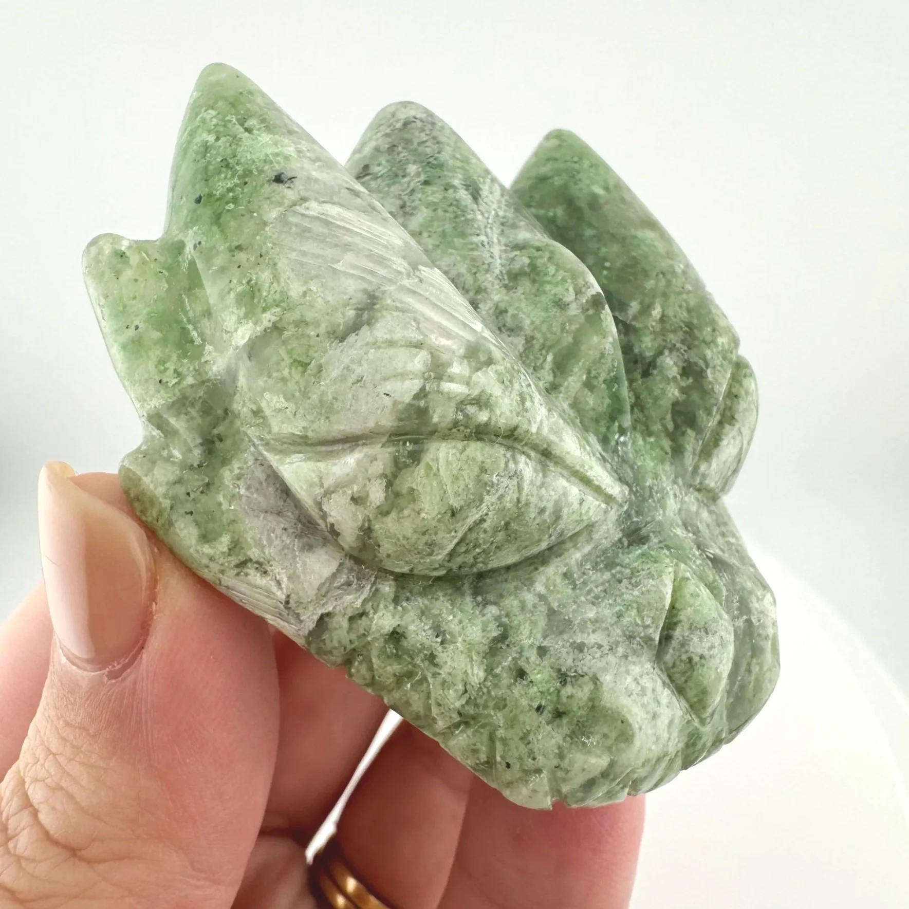 Leandro de Souza Chlorite Chalcedony Dragon Skull