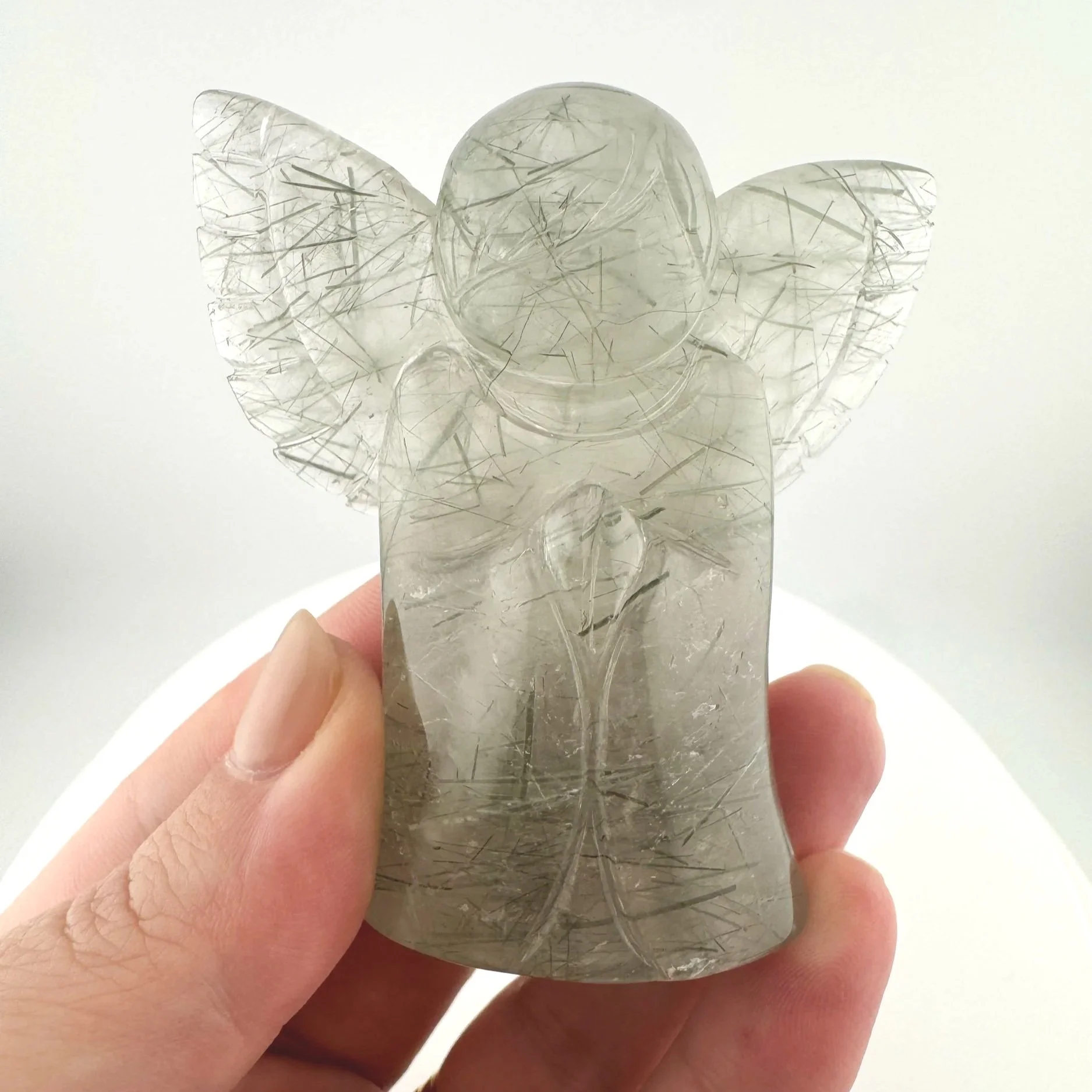 Leandro de Souza Epidote in Quartz Angel