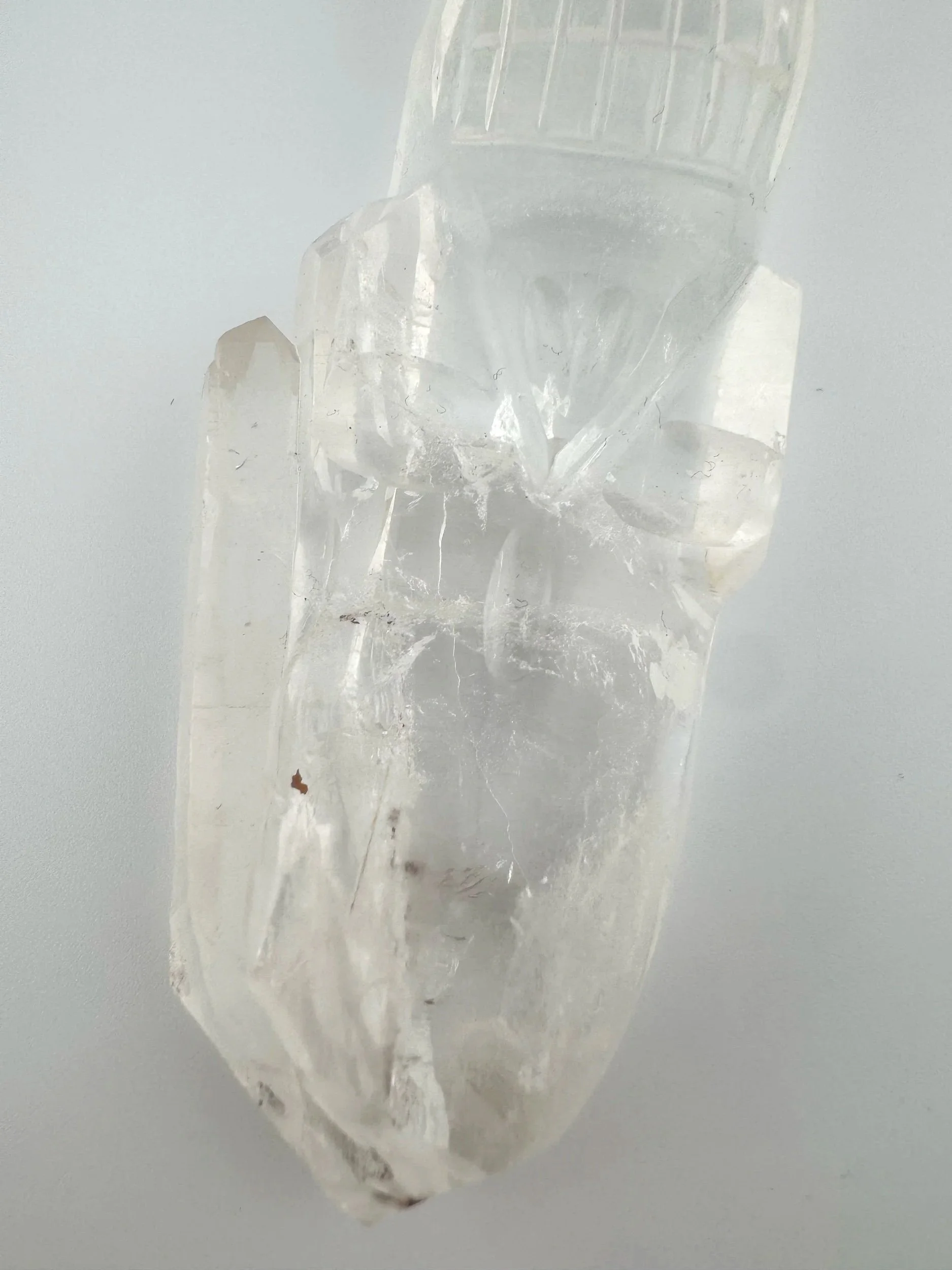 Leandro de Souza Cathedral Quartz Shaman Skull Wand
