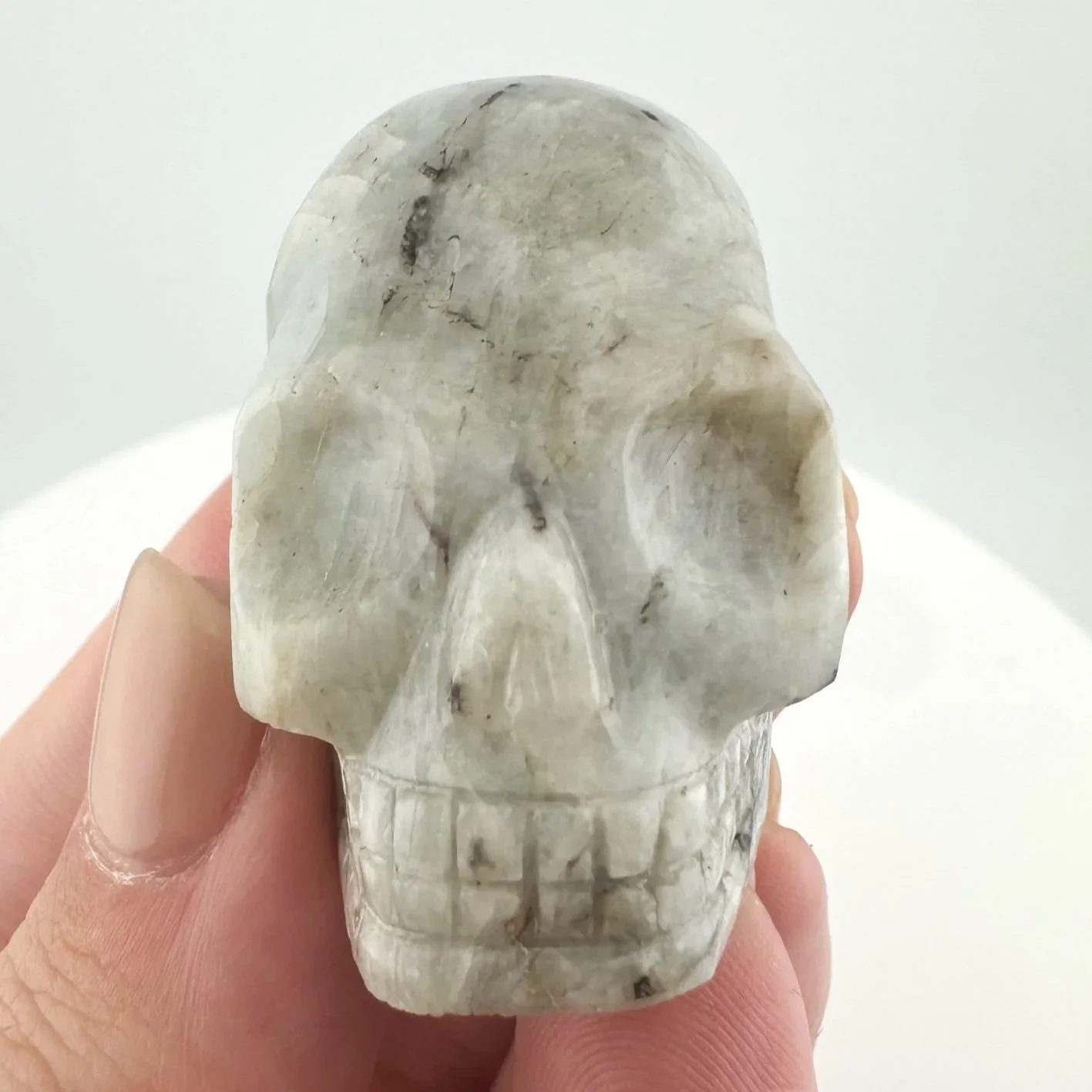 Leandro de Souza Pink Tourmaline in Feldspar Skull