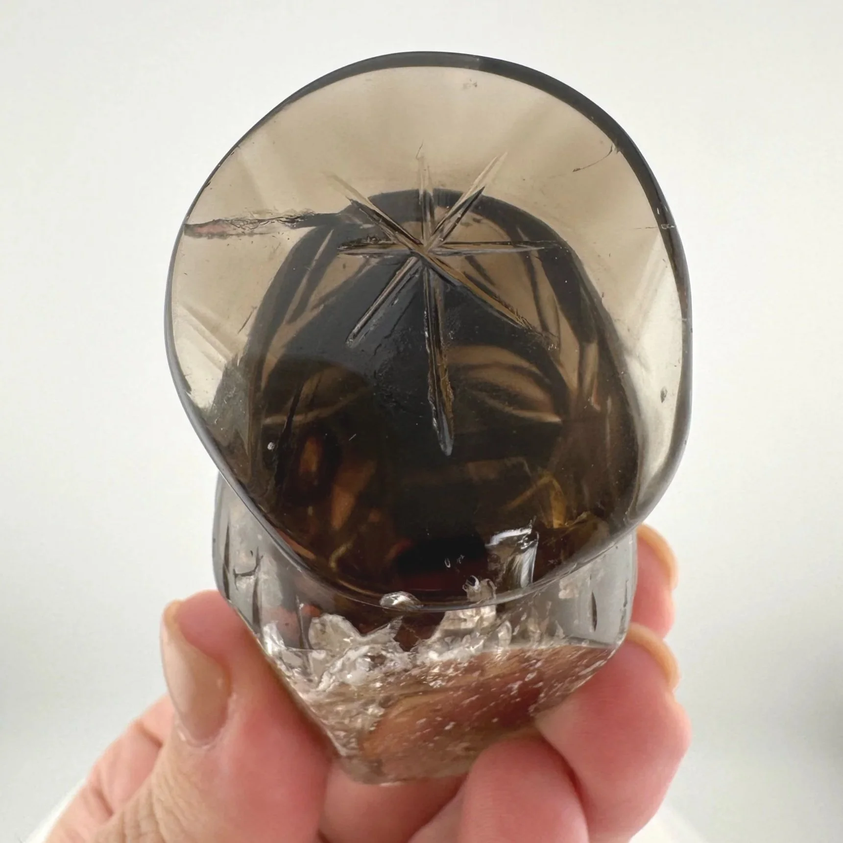 Leandro de Souza Smoky Citrine Jesus Carving