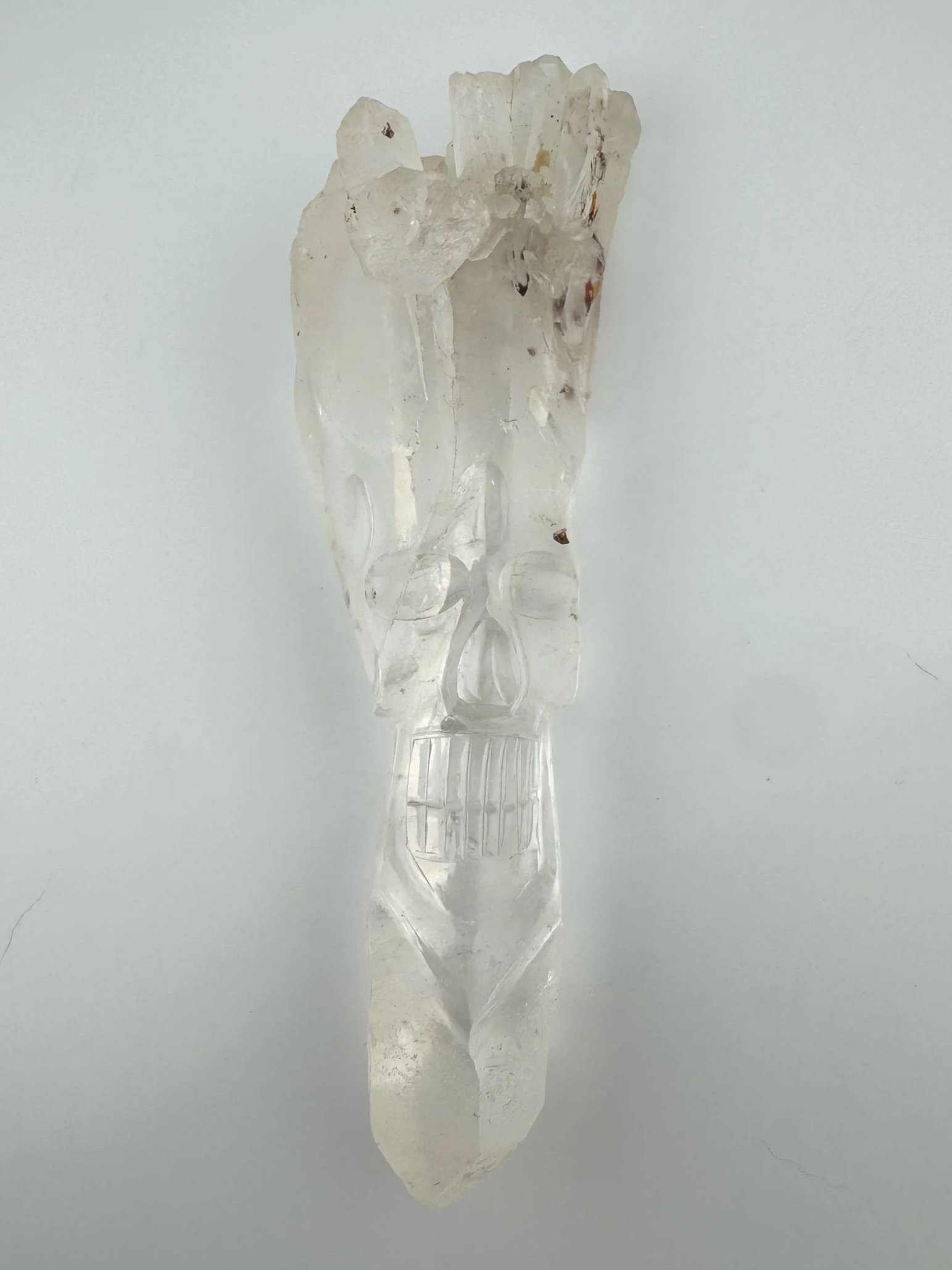 Leandro de Souza Cathedral Quartz Shaman Skull Wand