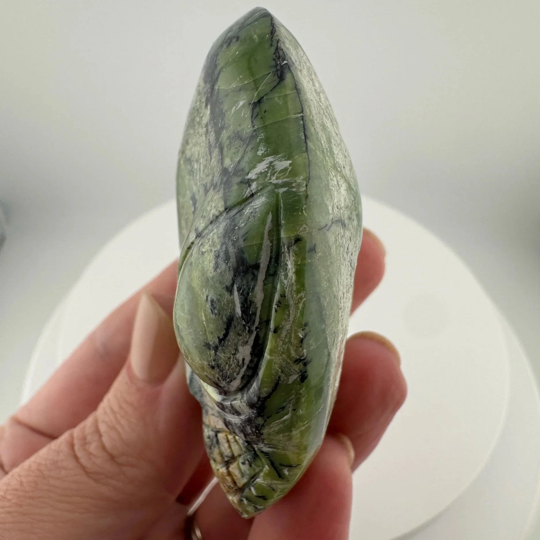 Leandro de Souza Green Opal Star Being Palm Skull