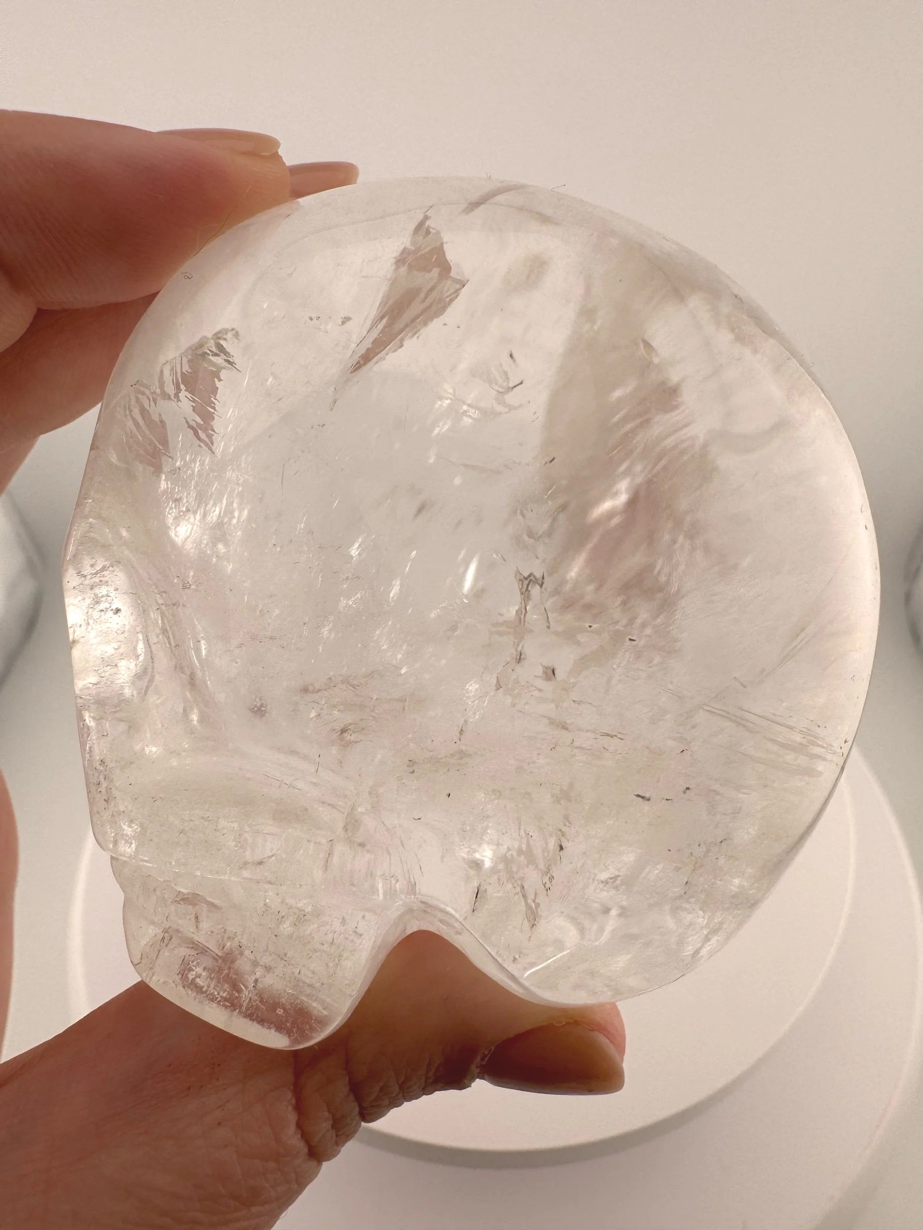 Sirius Quartz Magical Child Skull carved by Leandro de Souza