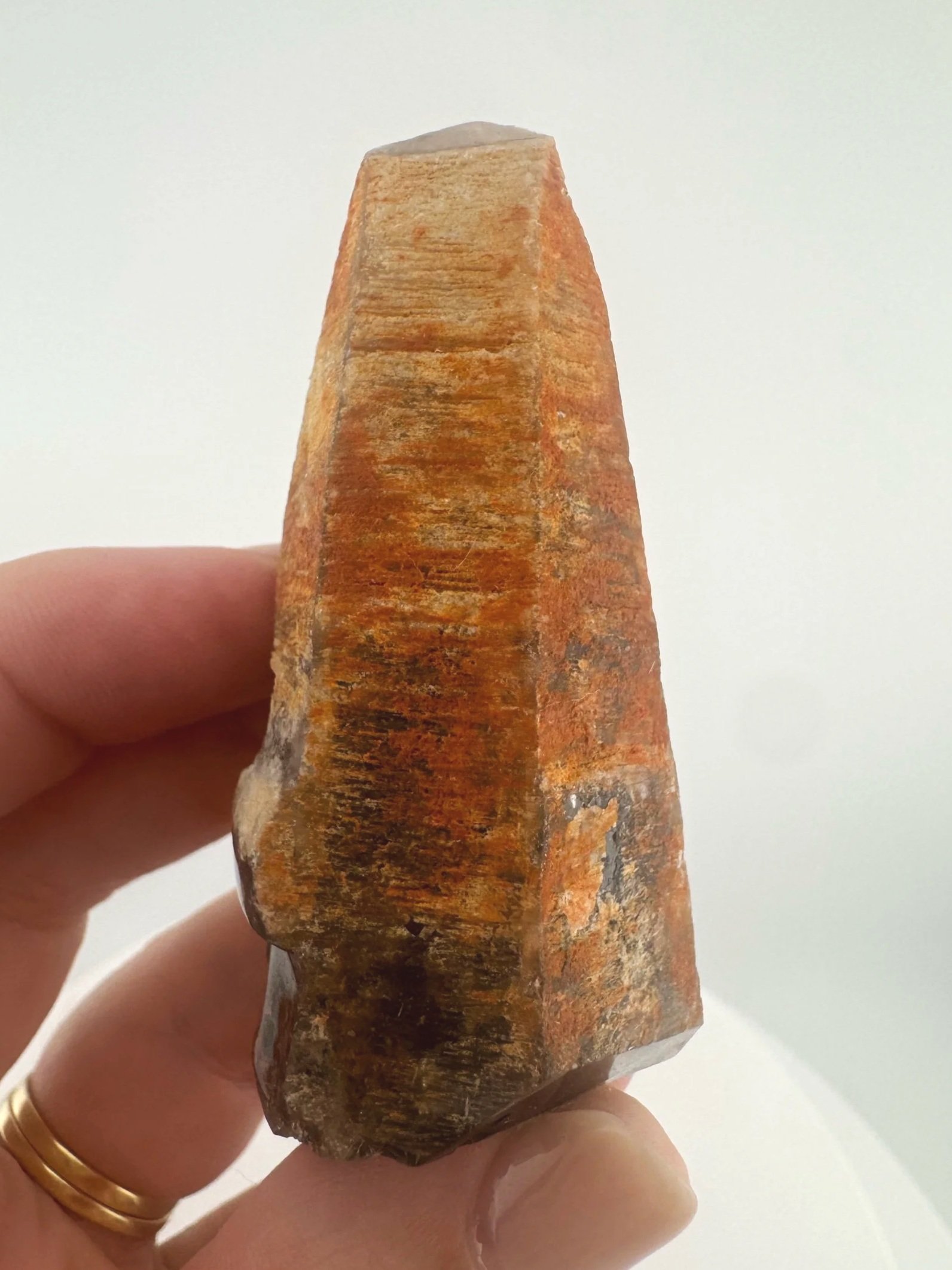 Igor de Souza Morion Tangerine Quartz Shaman Skull