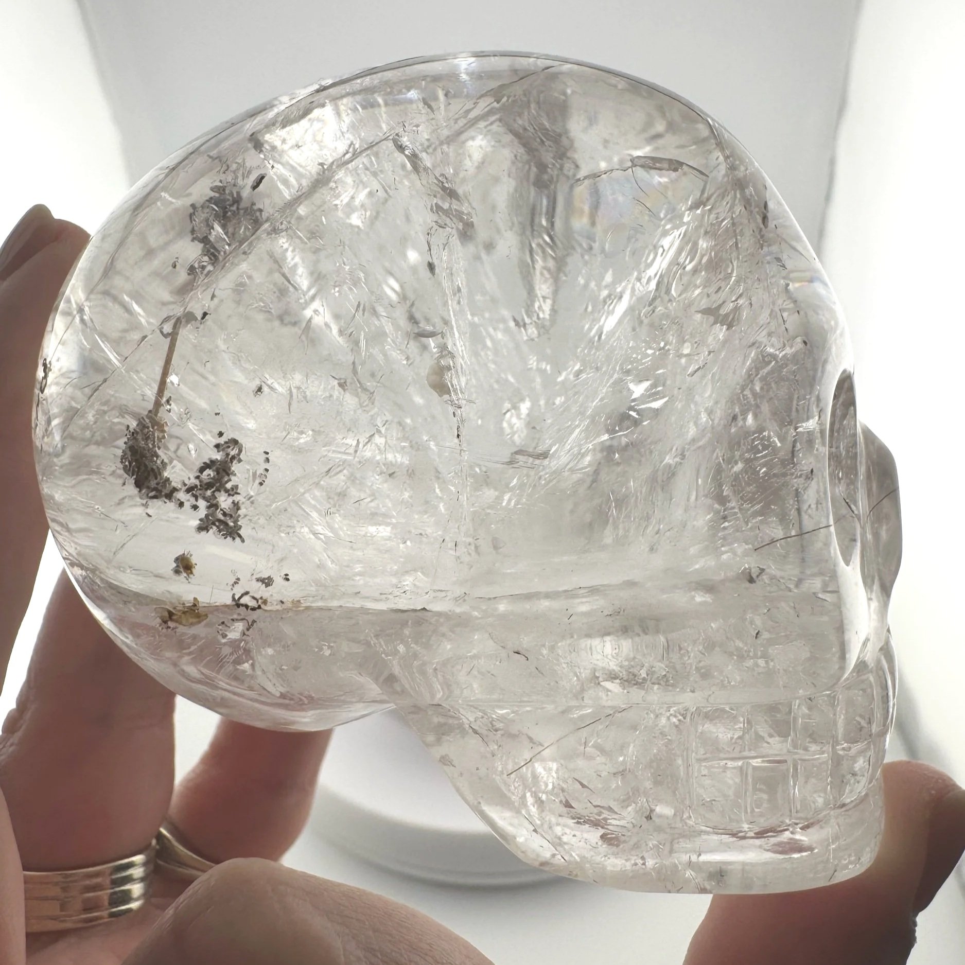 Leandro de Souza Rutile in Quartz Skull