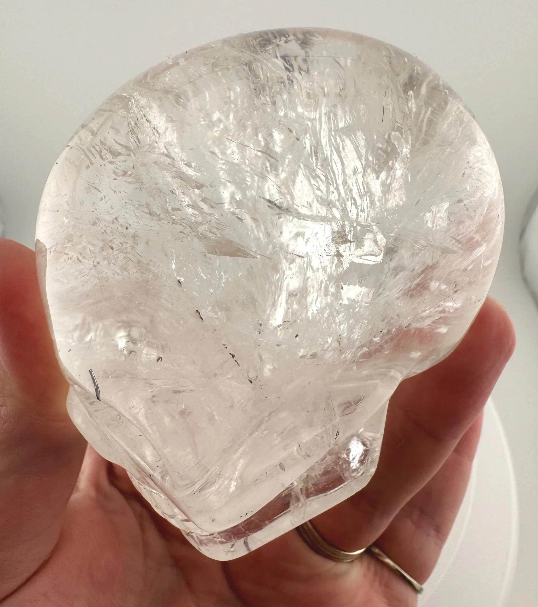 Leandro de Souza Rutile in Quartz Skull