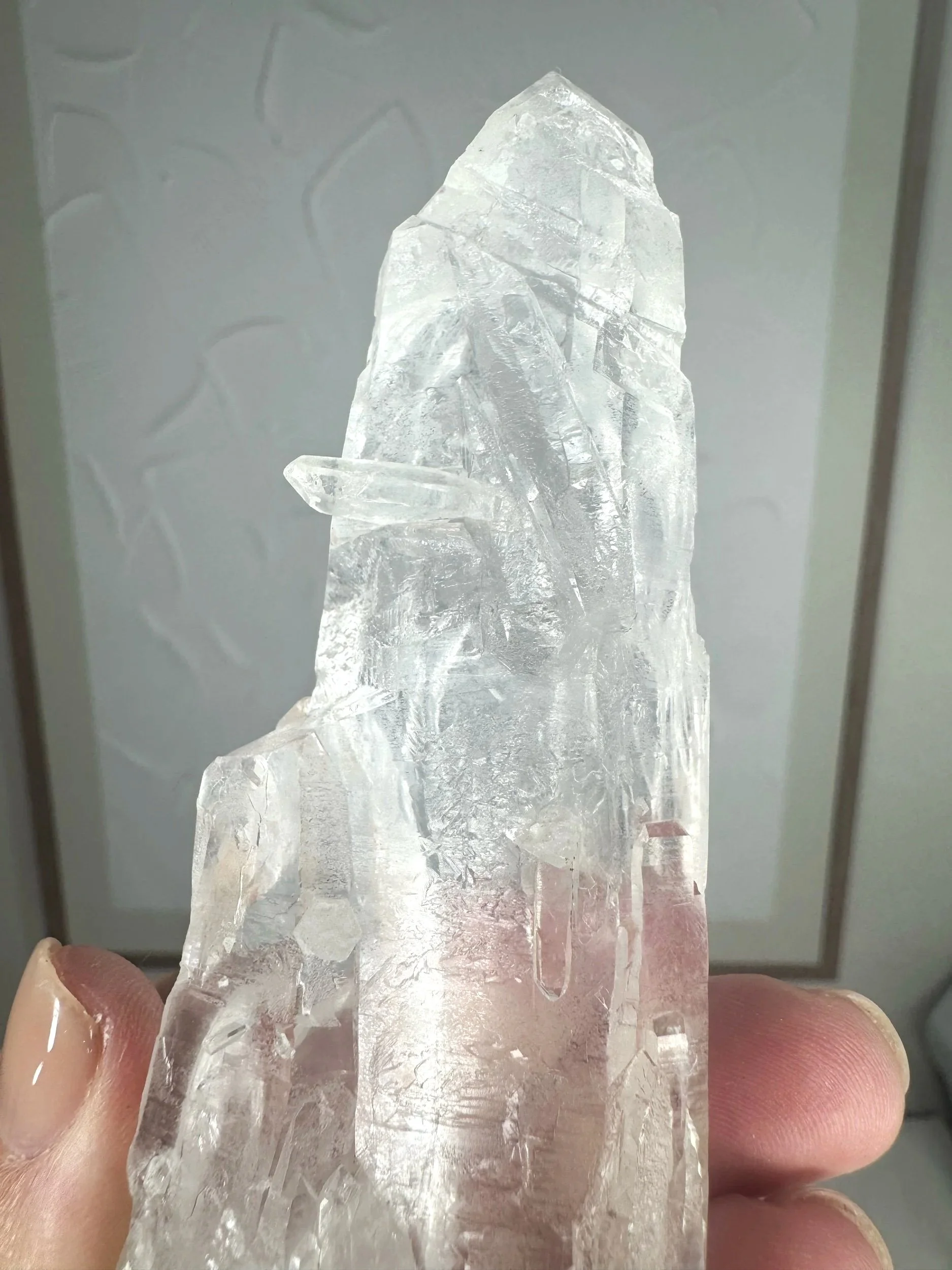 Leandro de Souza Cathedral Quartz Jesus and Mary Wand