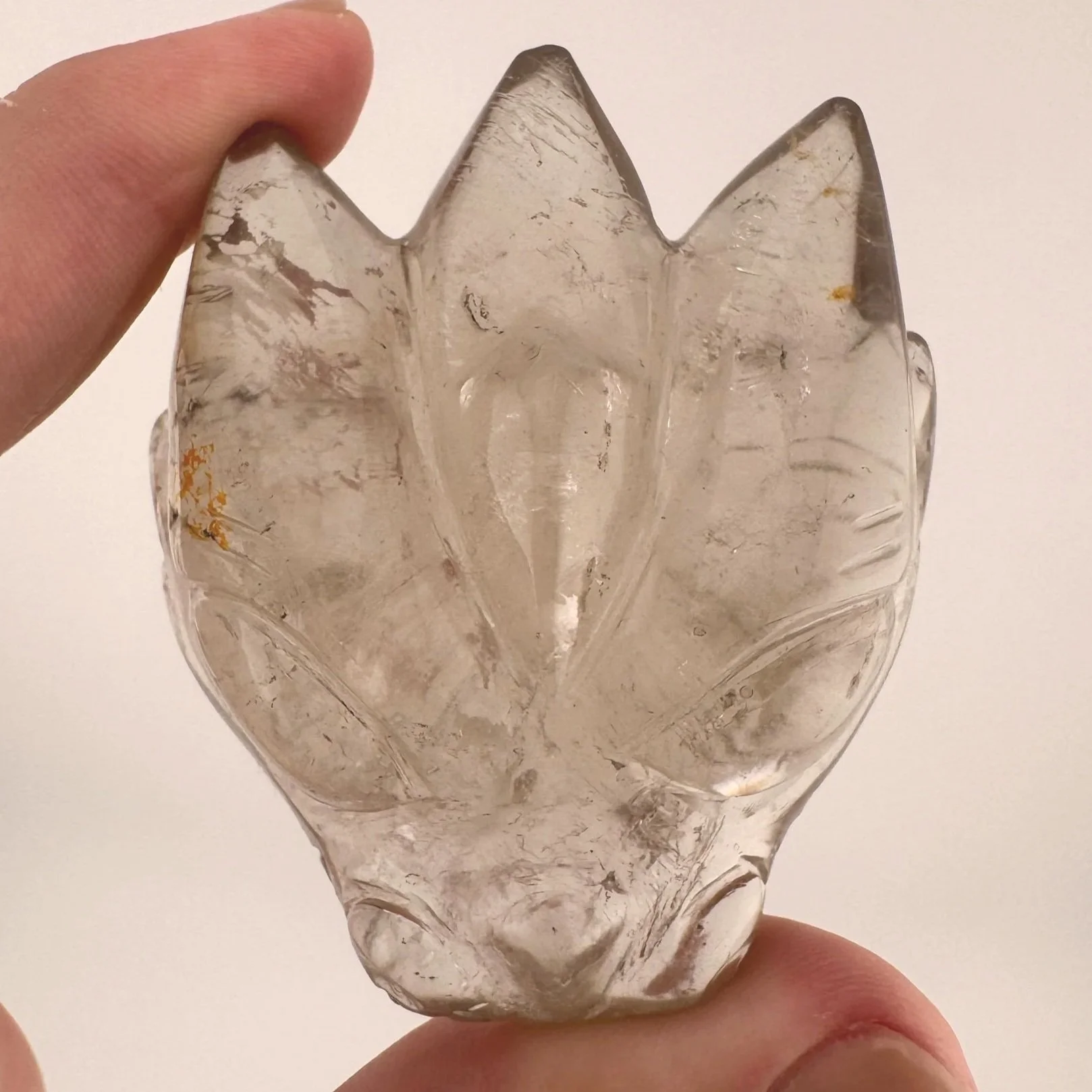 Leandro de Souza Smoky Rutilated Quartz Dragon Skull