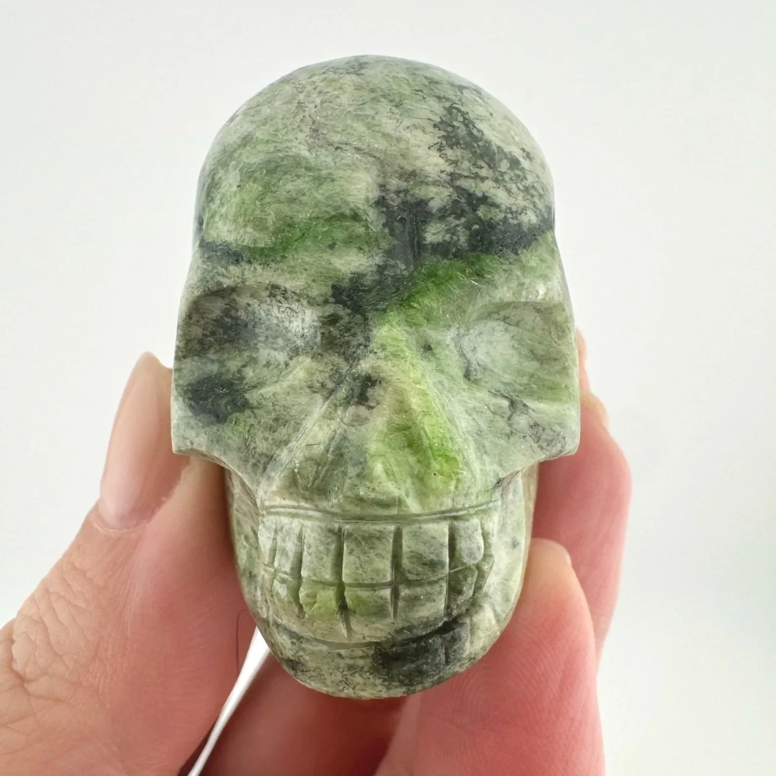 Igor de Souza Green Epidote Skull