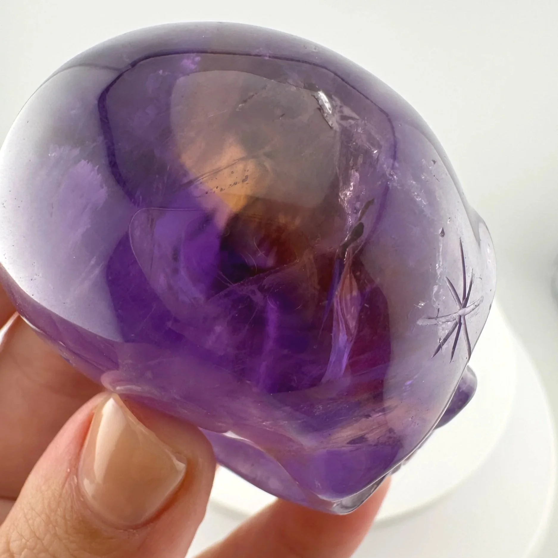 Leandro de Souza Amethyst with Citrine Skull