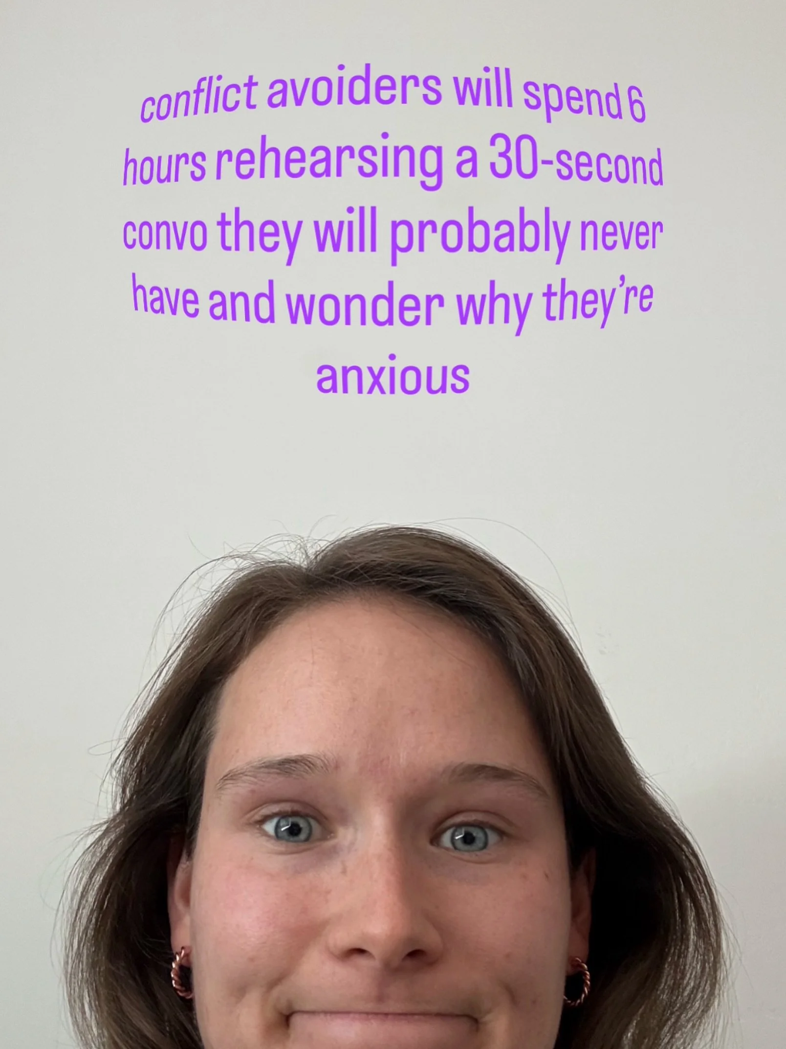 🫠🫠🫠 

Instead of avoiding a family member who keeps pestering you&hellip; you could set a boundary??? 

But you&rsquo;re afraid of starting a whole thing that&rsquo;ll blow up and make a big mess.

The good news: I have a free scripts bank you can